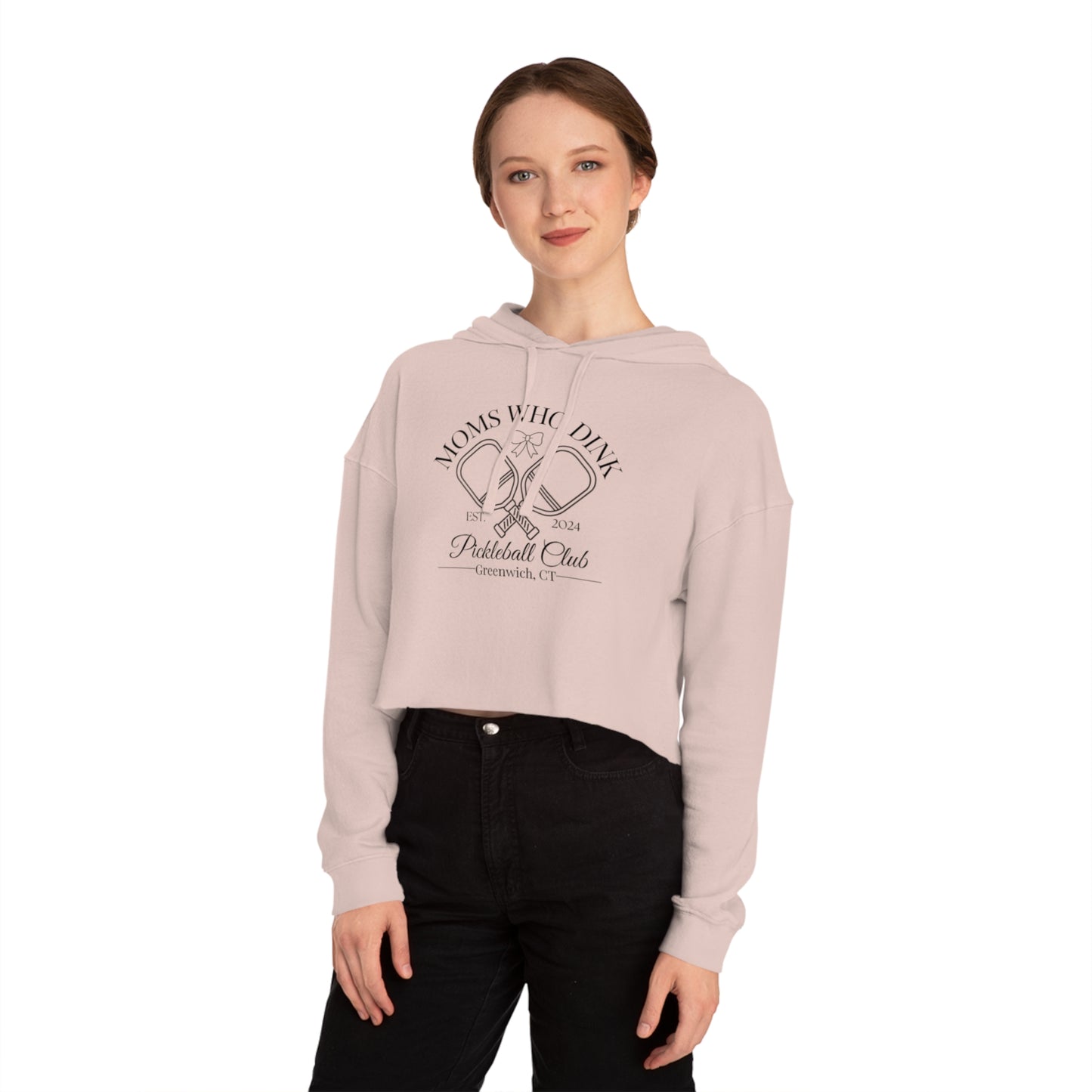 Pickleball Women’s Cropped Hooded Sweatshirt