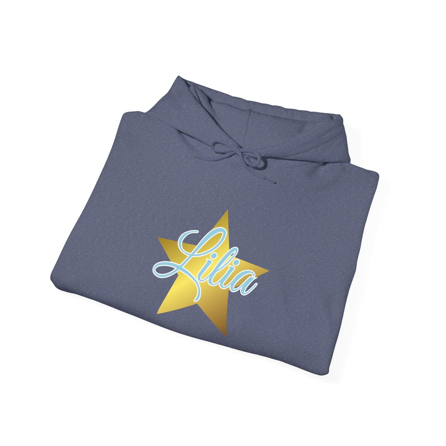 Golden Star Personalized Hoodie, Unisex Pullover Sweatshirt, Custom Gift for Her, Cozy Wardrobe Essential, Birthday Gift