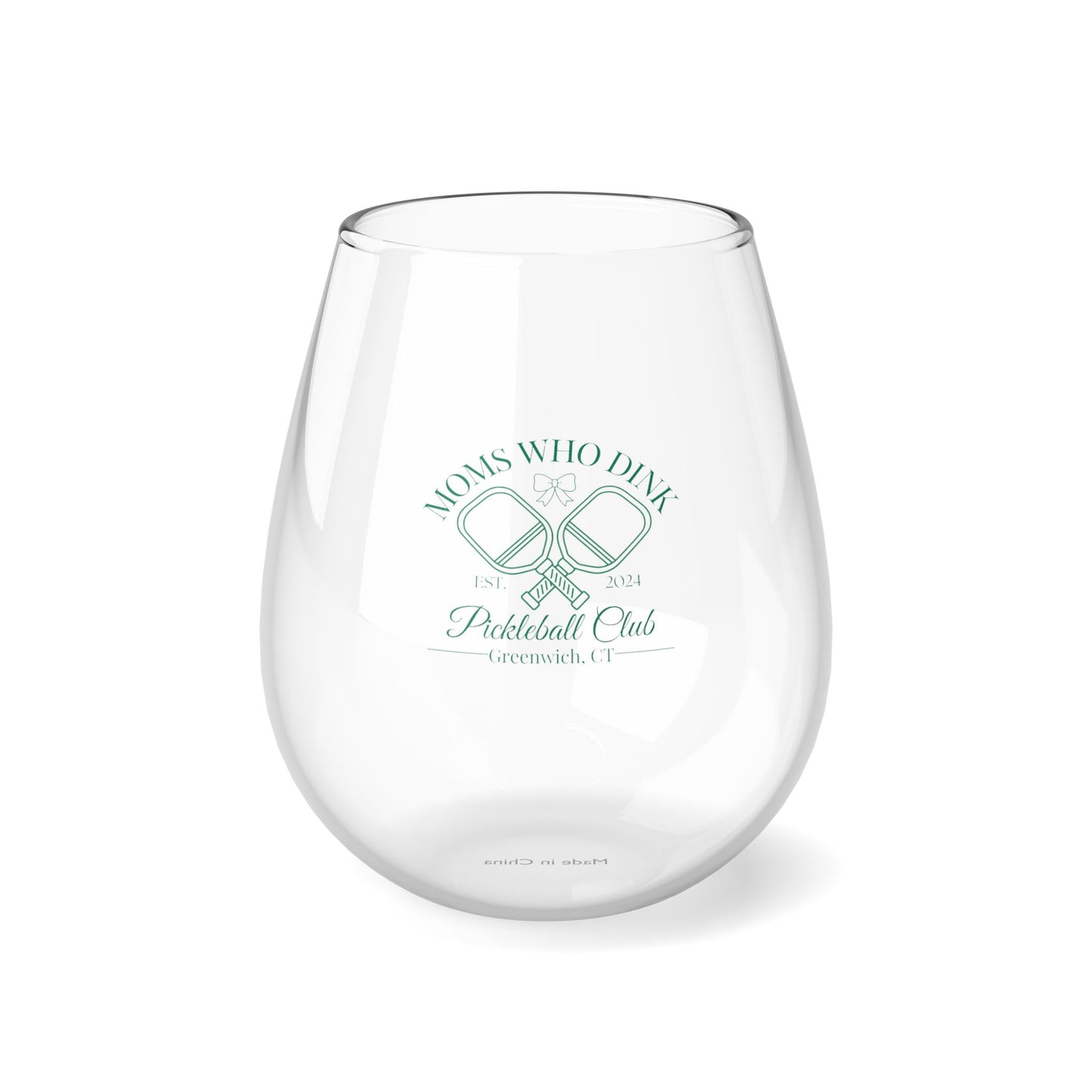 Pickleball Stemless Wine Glass, 11.75oz