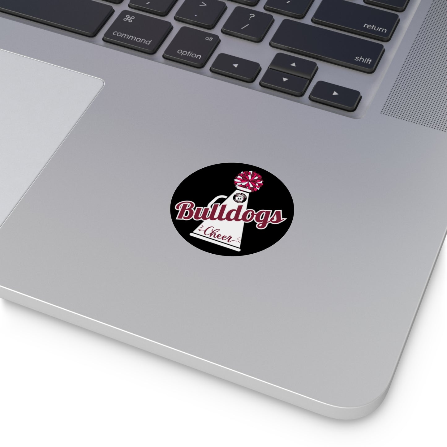 Bulldogs Cheer Round Vinyl Stickers