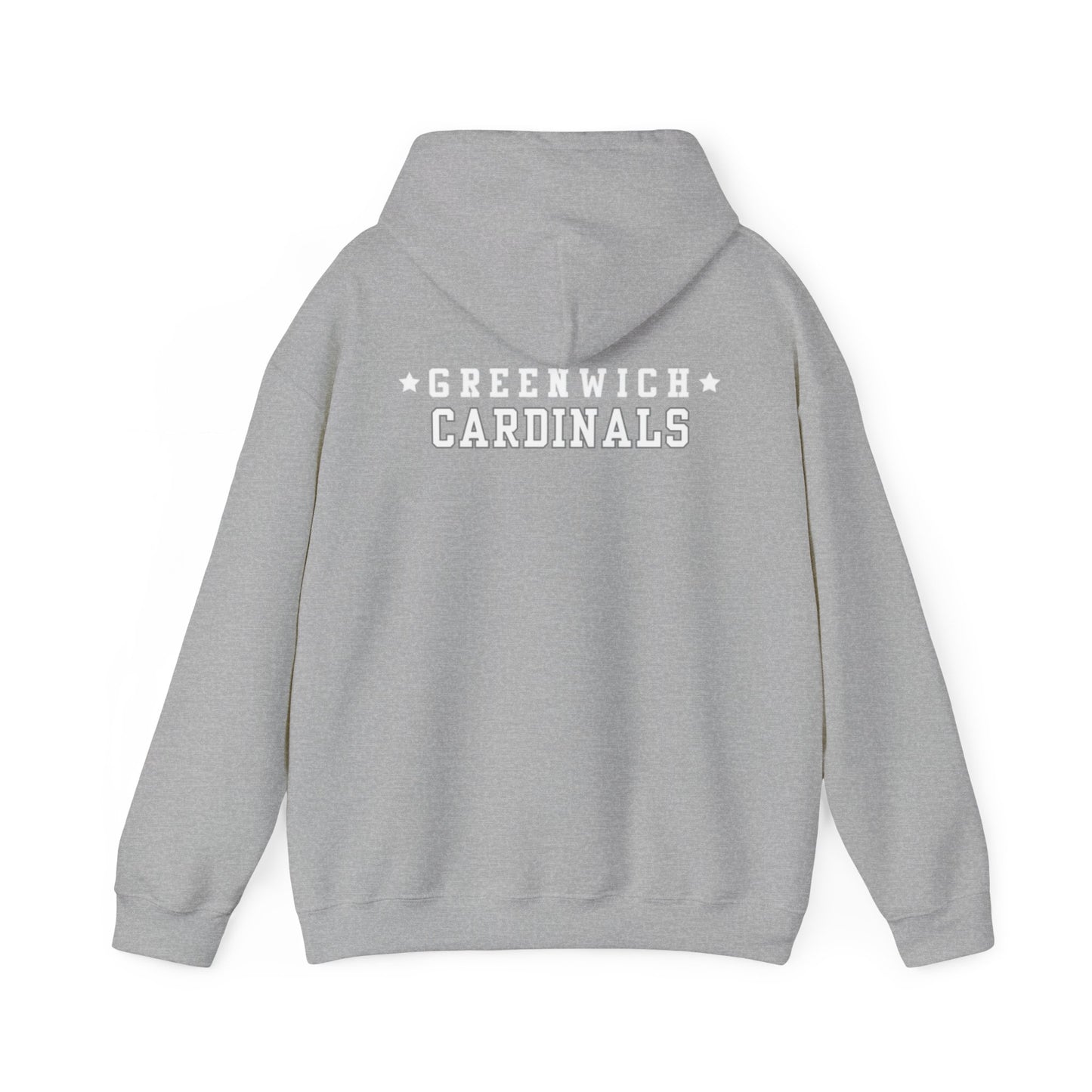 Greenwich white hoodie, Gift for Graduate, Gift for GHS Student, Unisex Heavy Blend™ Hooded Sweatshirt