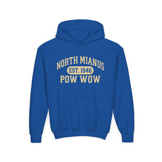North Mianus Pow Wow Youth Hoodie — Est. 1948 School Spirit Sweatshirt