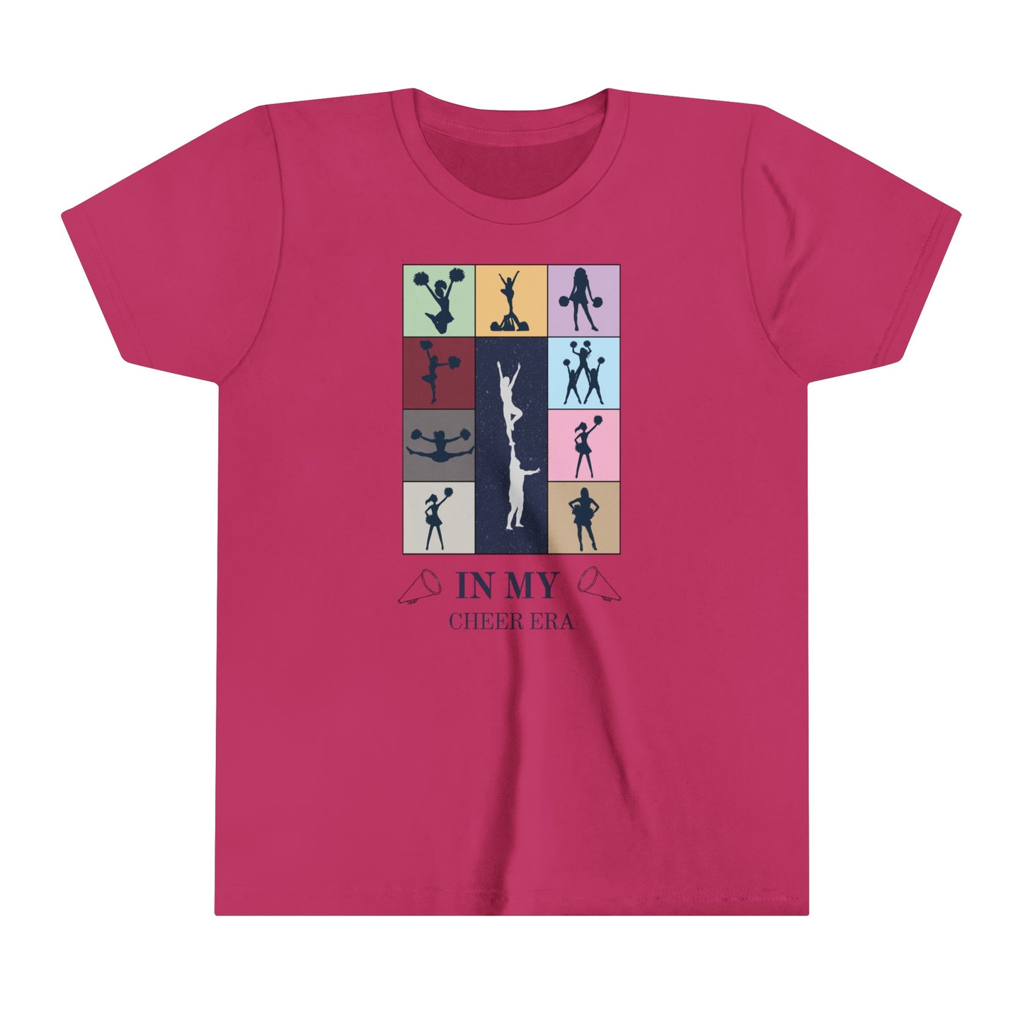 In My Cheer Era Kids Shirt, Cheer gift, Gift for cheerleader, Swiftie cheerleader, Youth Short Sleeve Tee