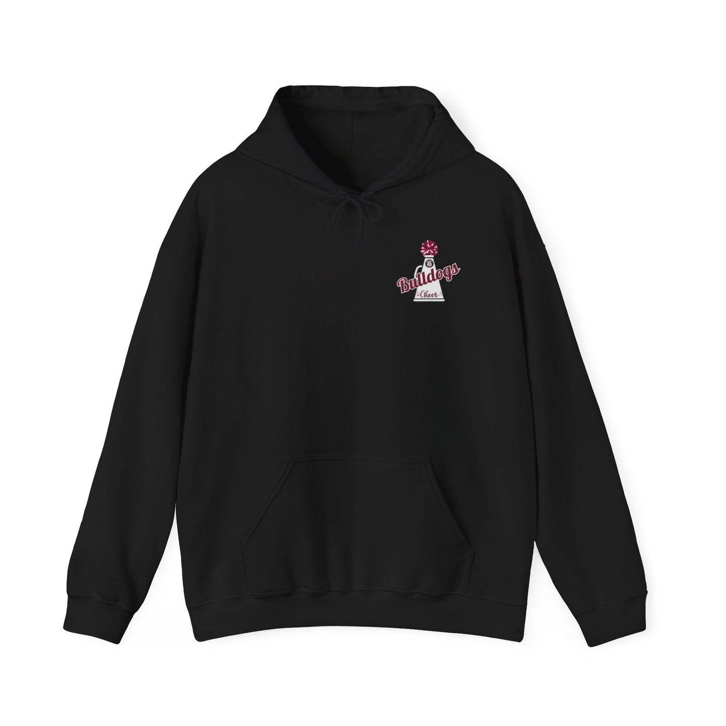 Bulldogs Cheer ADULT Cheer Mom Era Unisex Heavy Blend™ Hooded Sweatshirt