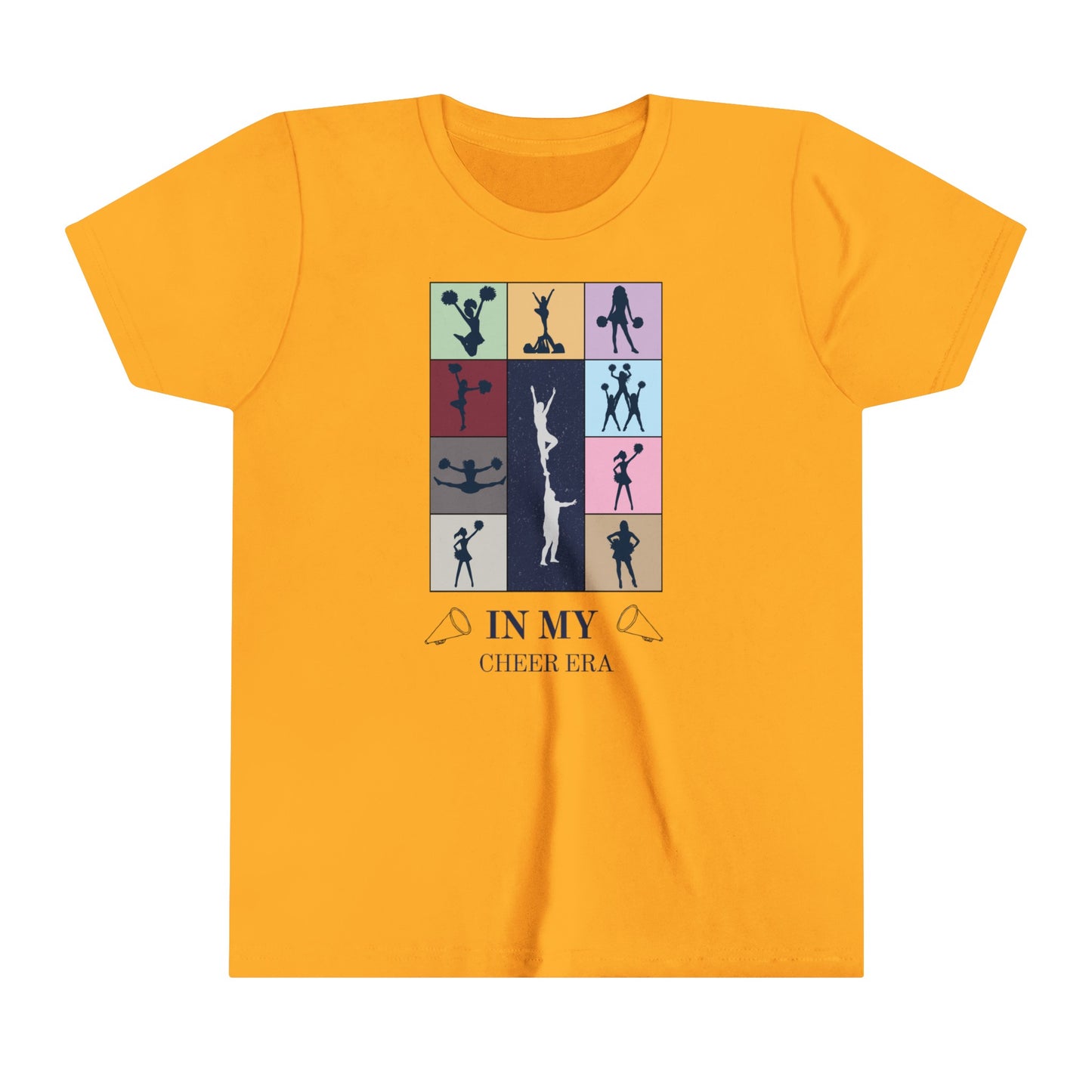 In My Cheer Era Kids Shirt, Cheer gift, Gift for cheerleader, Swiftie cheerleader, Youth Short Sleeve Tee