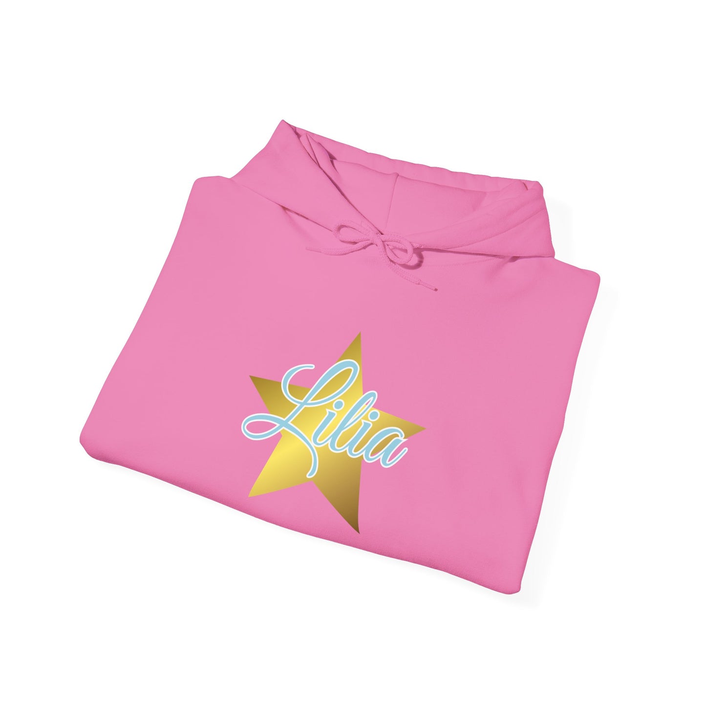 Golden Star Personalized Hoodie, Unisex Pullover Sweatshirt, Custom Gift for Her, Cozy Wardrobe Essential, Birthday Gift