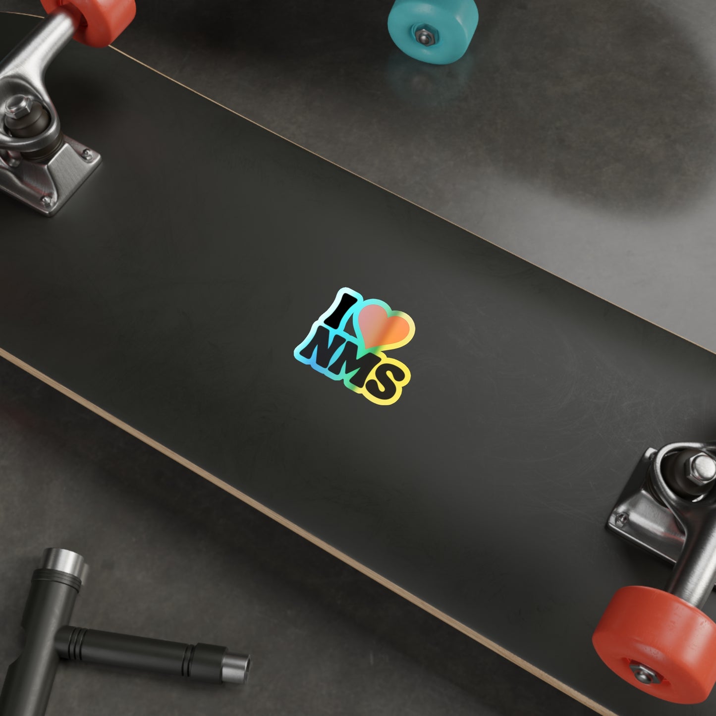 I love NMS customizable Holographic Die-cut Stickers, School Spirit Stickers, Water Bottle Stickers, Customize your own