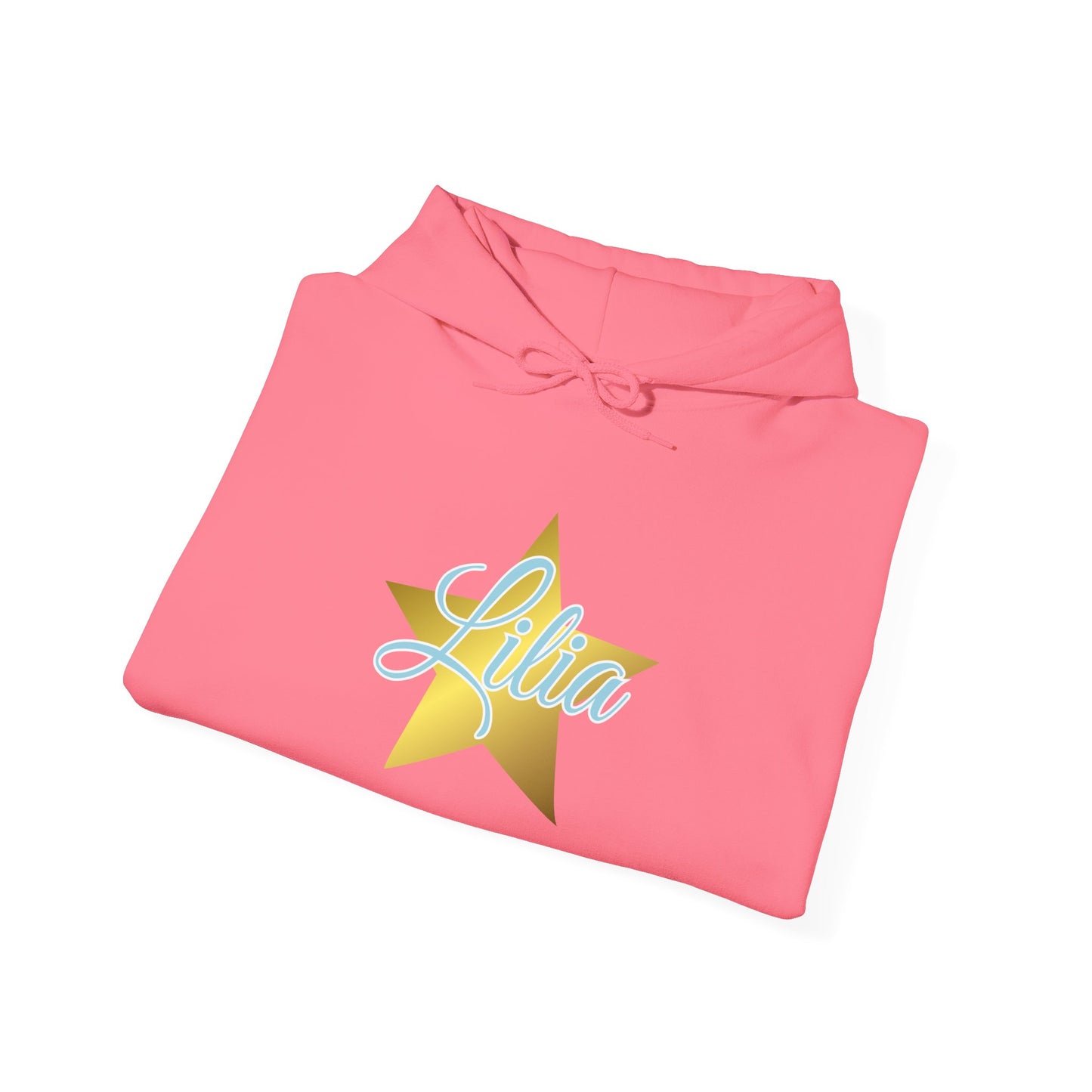Golden Star Personalized Hoodie, Unisex Pullover Sweatshirt, Custom Gift for Her, Cozy Wardrobe Essential, Birthday Gift