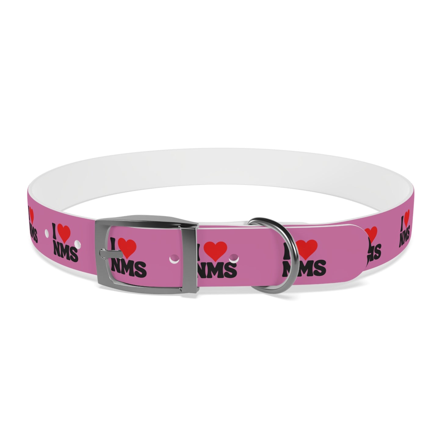 NMS I LOVE NMS Dog Collar PINK