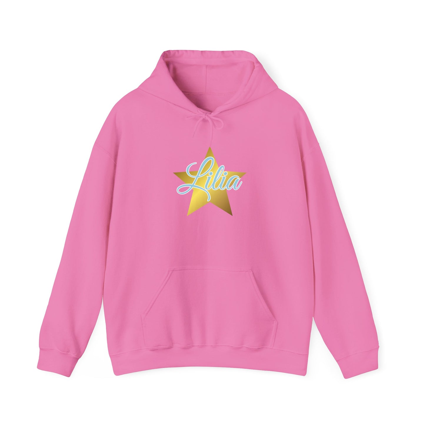 Golden Star Personalized Hoodie, Unisex Pullover Sweatshirt, Custom Gift for Her, Cozy Wardrobe Essential, Birthday Gift