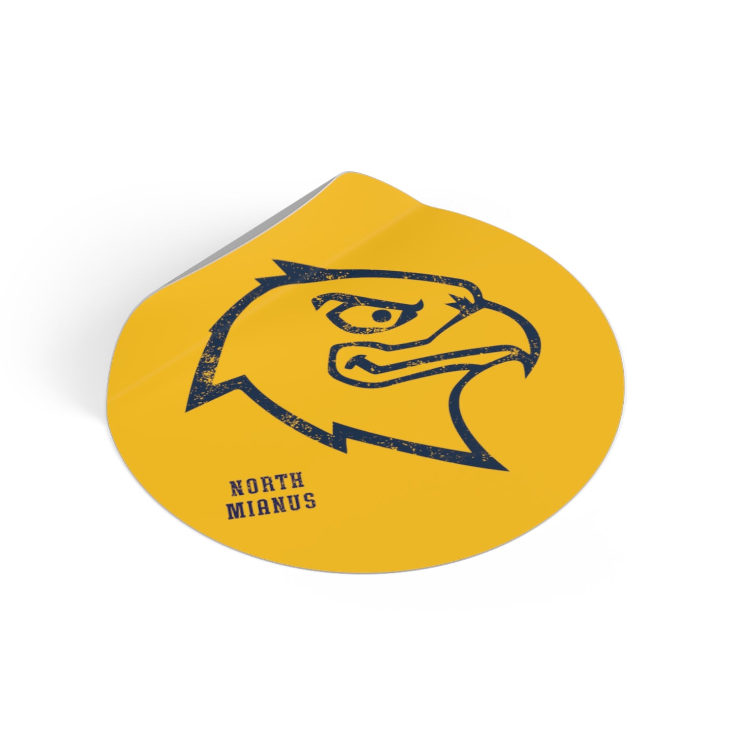 North Mianus Hawks Circle Sticker