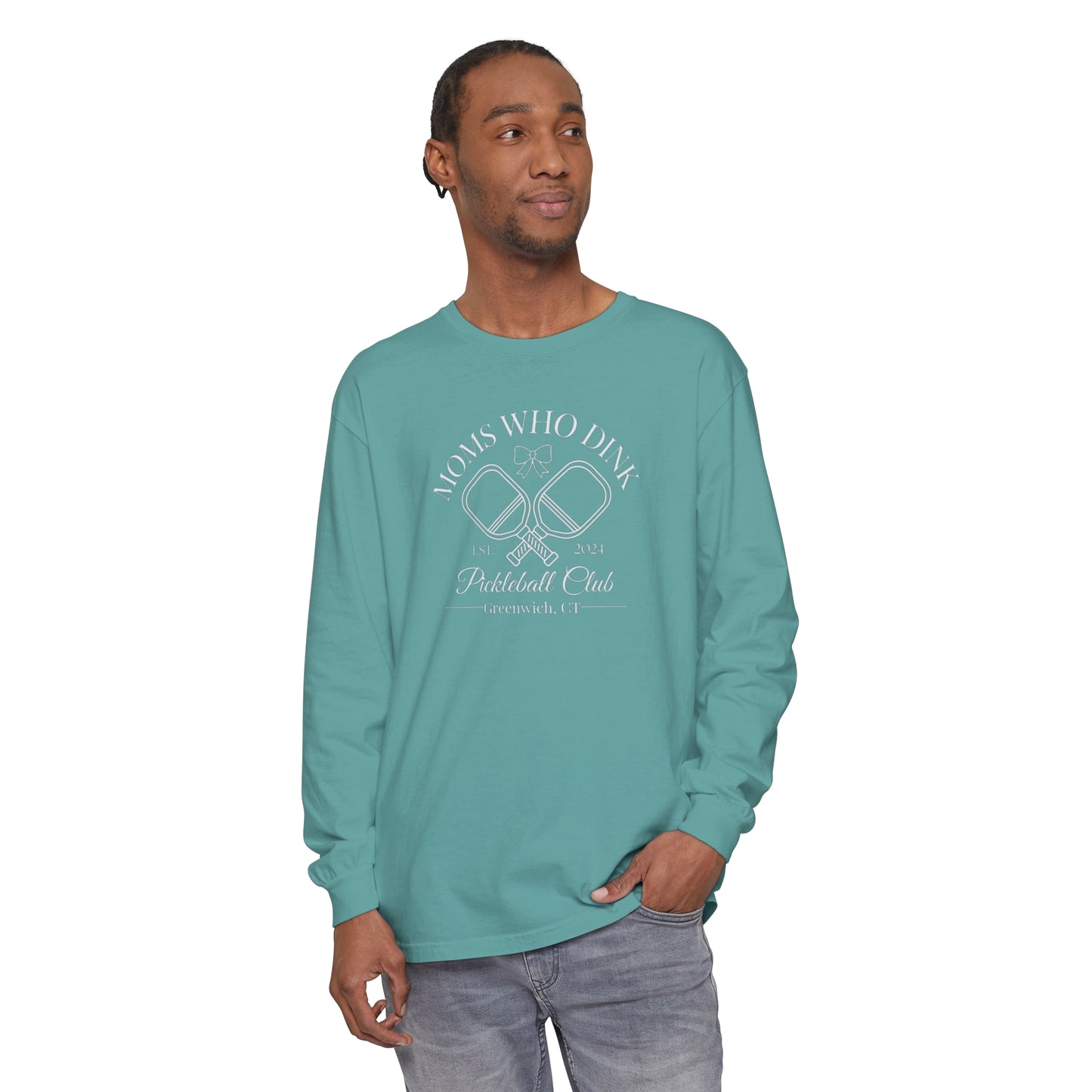 Pickleball Unisex Garment-dyed Long Sleeve T-Shirt