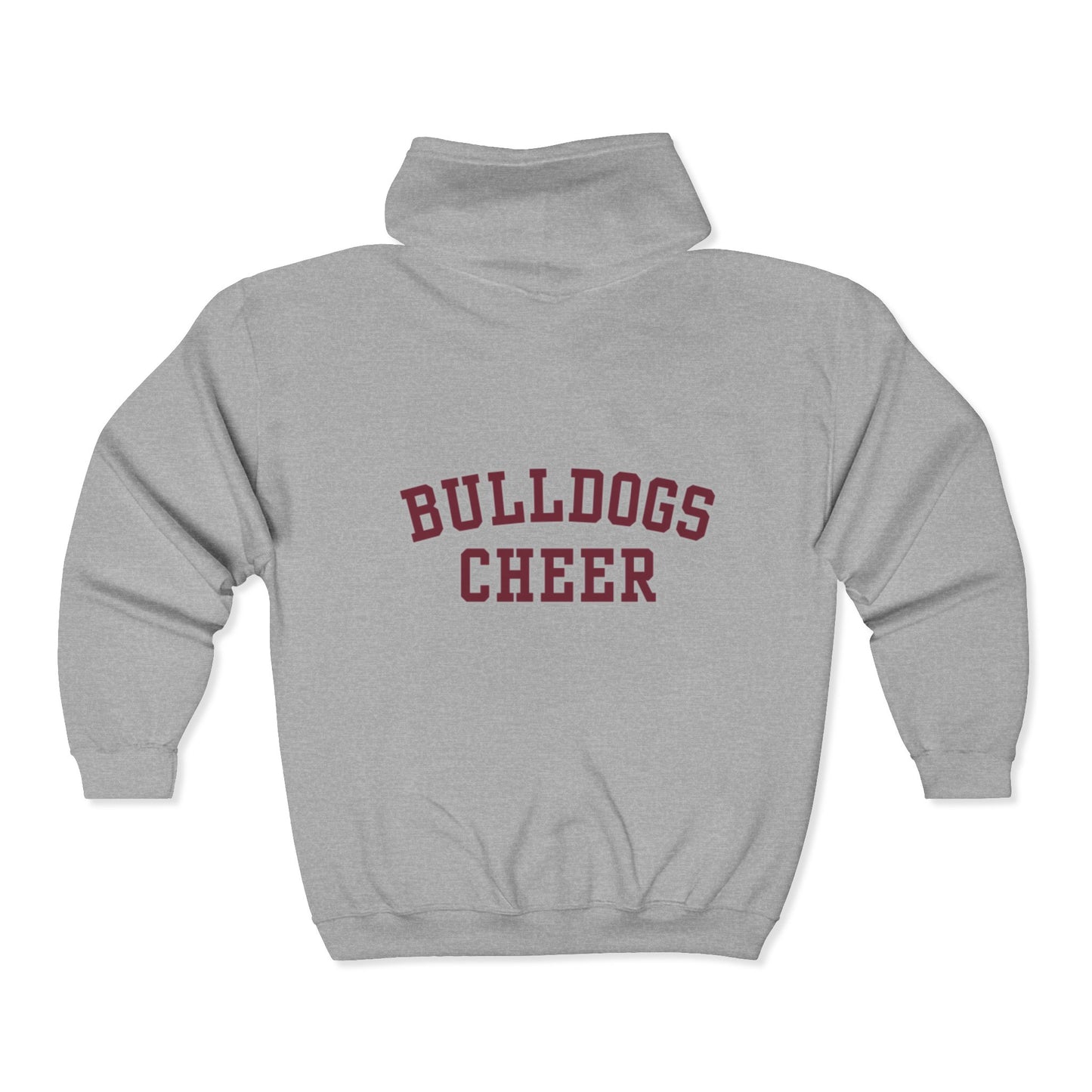 Bulldogs Cheer Adult Unisex Heavy Blend™ Full Zip Hooded Sweatshirt