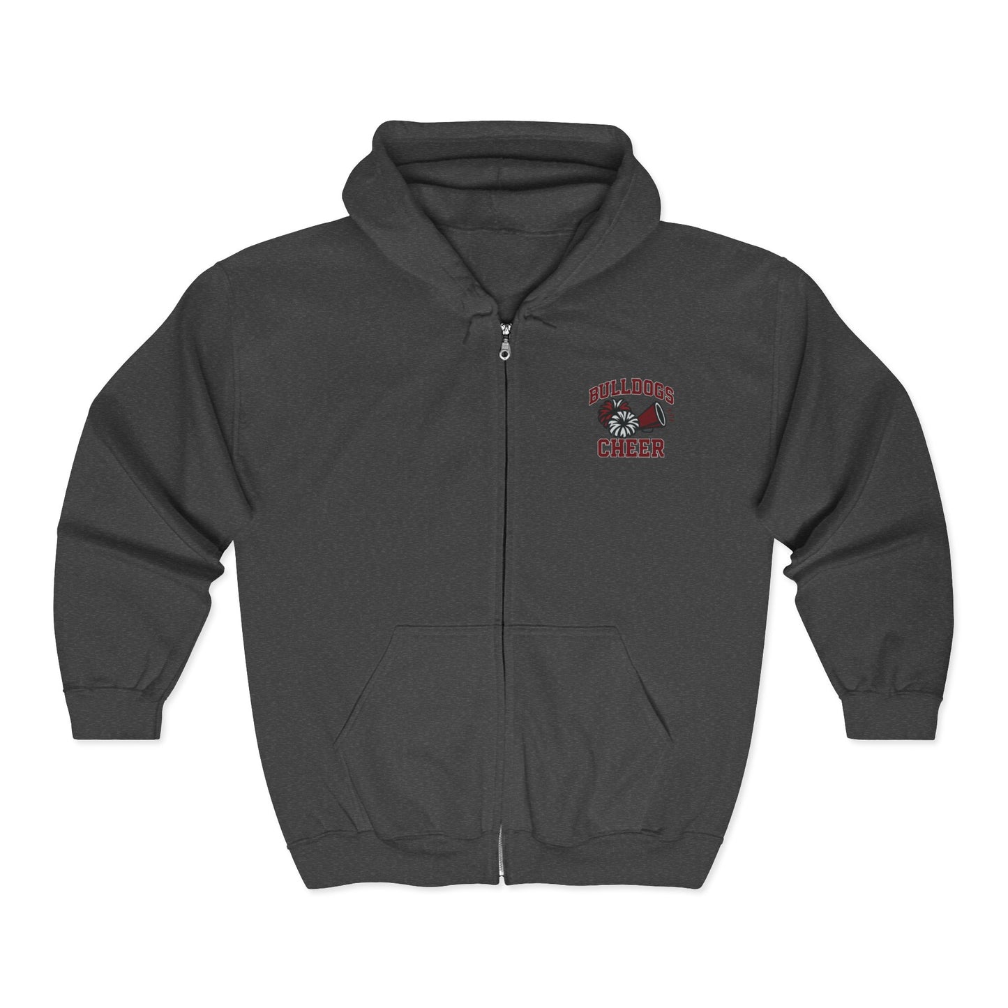 Bulldogs Cheer Adult Unisex Heavy Blend™ Full Zip Hooded Sweatshirt