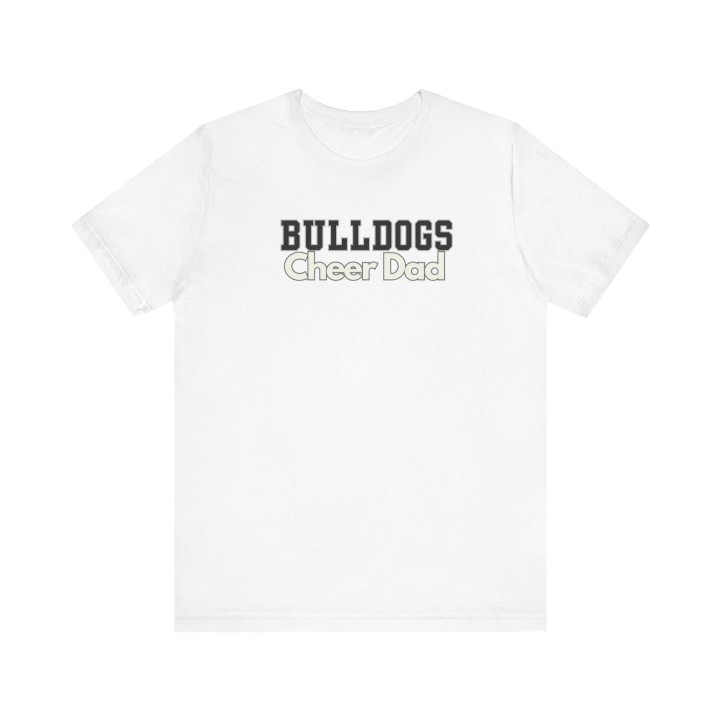 Bulldogs Cheer Unisex Jersey Short Sleeve Tee