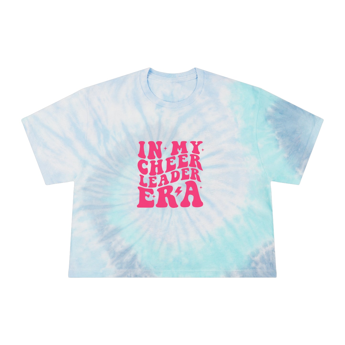 In My Cheer Era Cheerleader Women's Tie-Dye Crop Tee