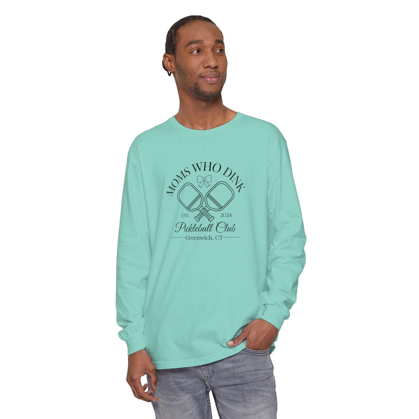 Pickleball Unisex Garment-dyed Long Sleeve T-Shirt