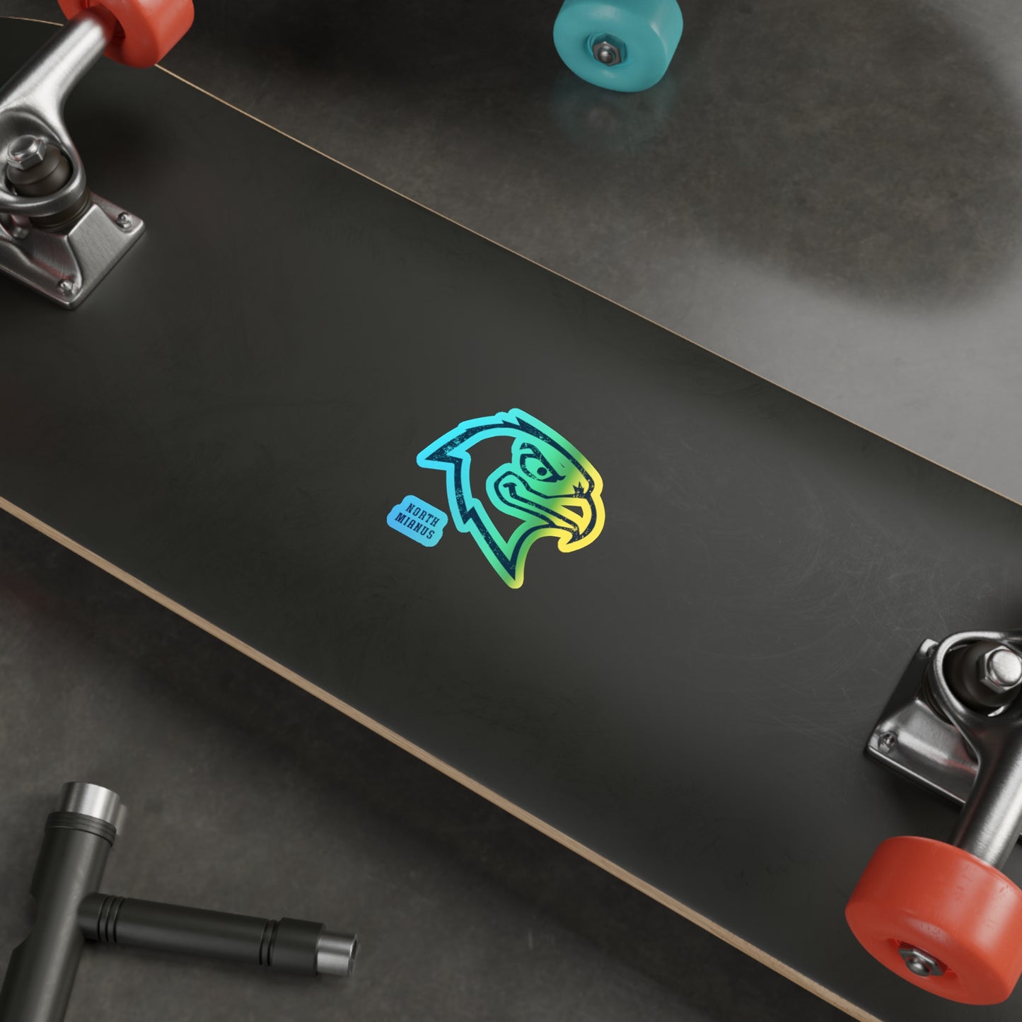 North Mianus Hawk Holographic Die-cut Stickers