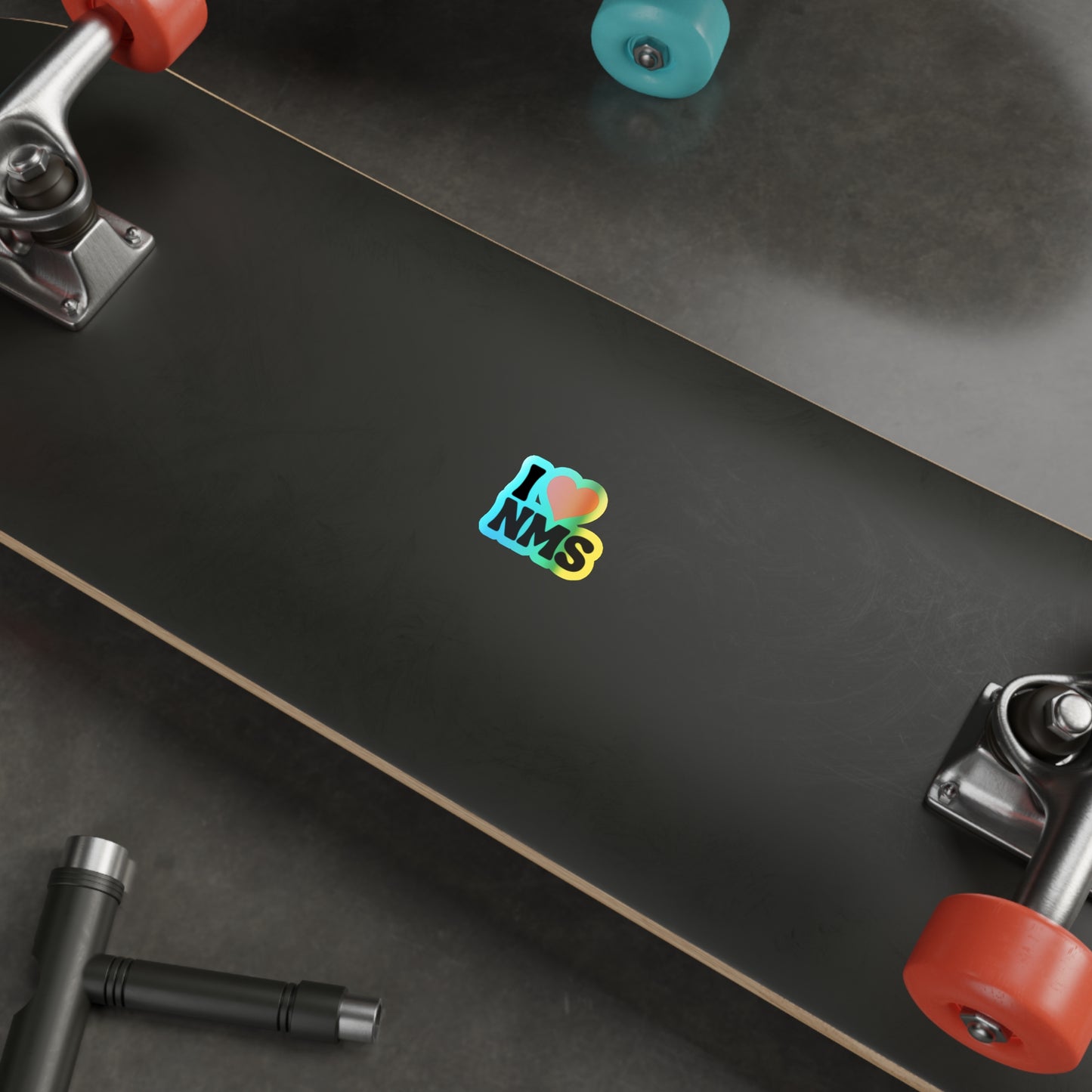 I love NMS customizable Holographic Die-cut Stickers, School Spirit Stickers, Water Bottle Stickers, Customize your own