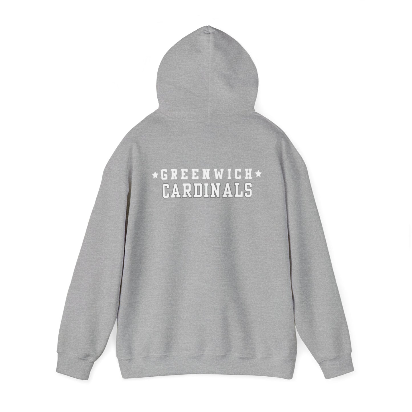 Greenwich white hoodie, Gift for Graduate, Gift for GHS Student, Unisex Heavy Blend™ Hooded Sweatshirt