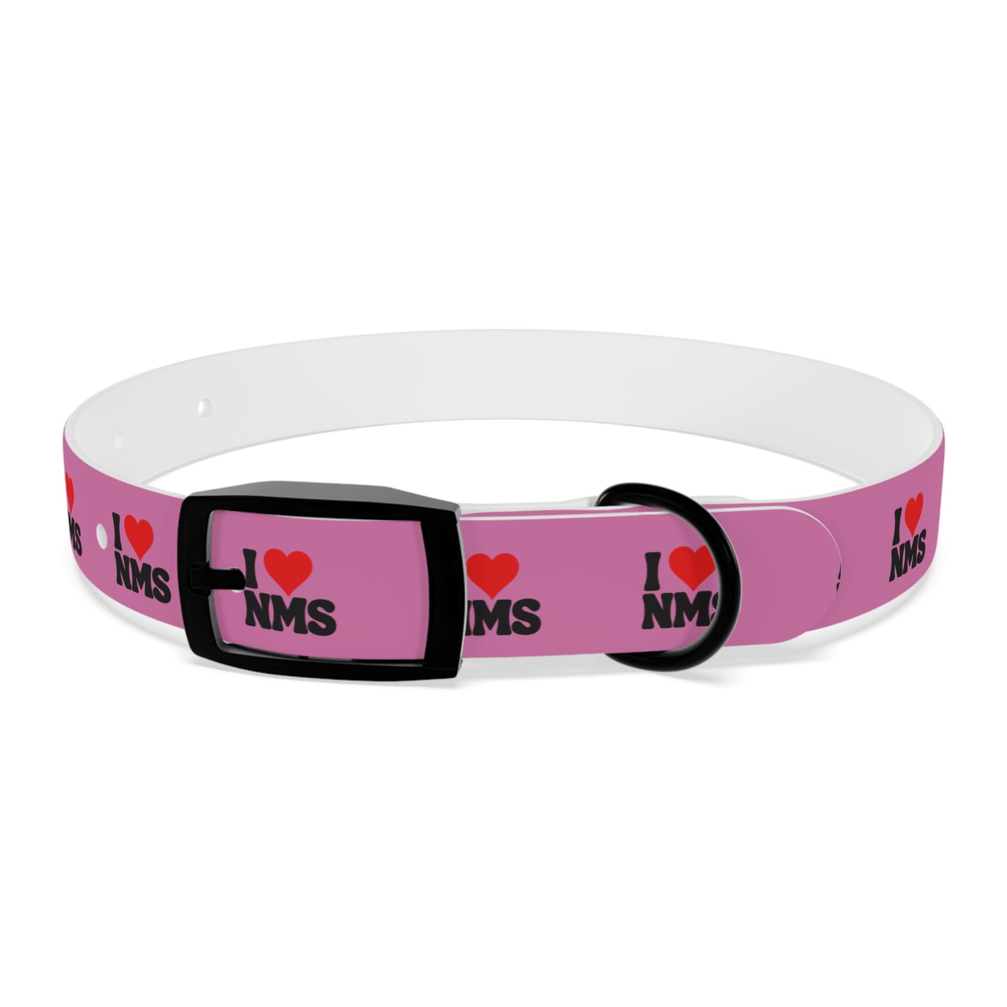 NMS I LOVE NMS Dog Collar PINK