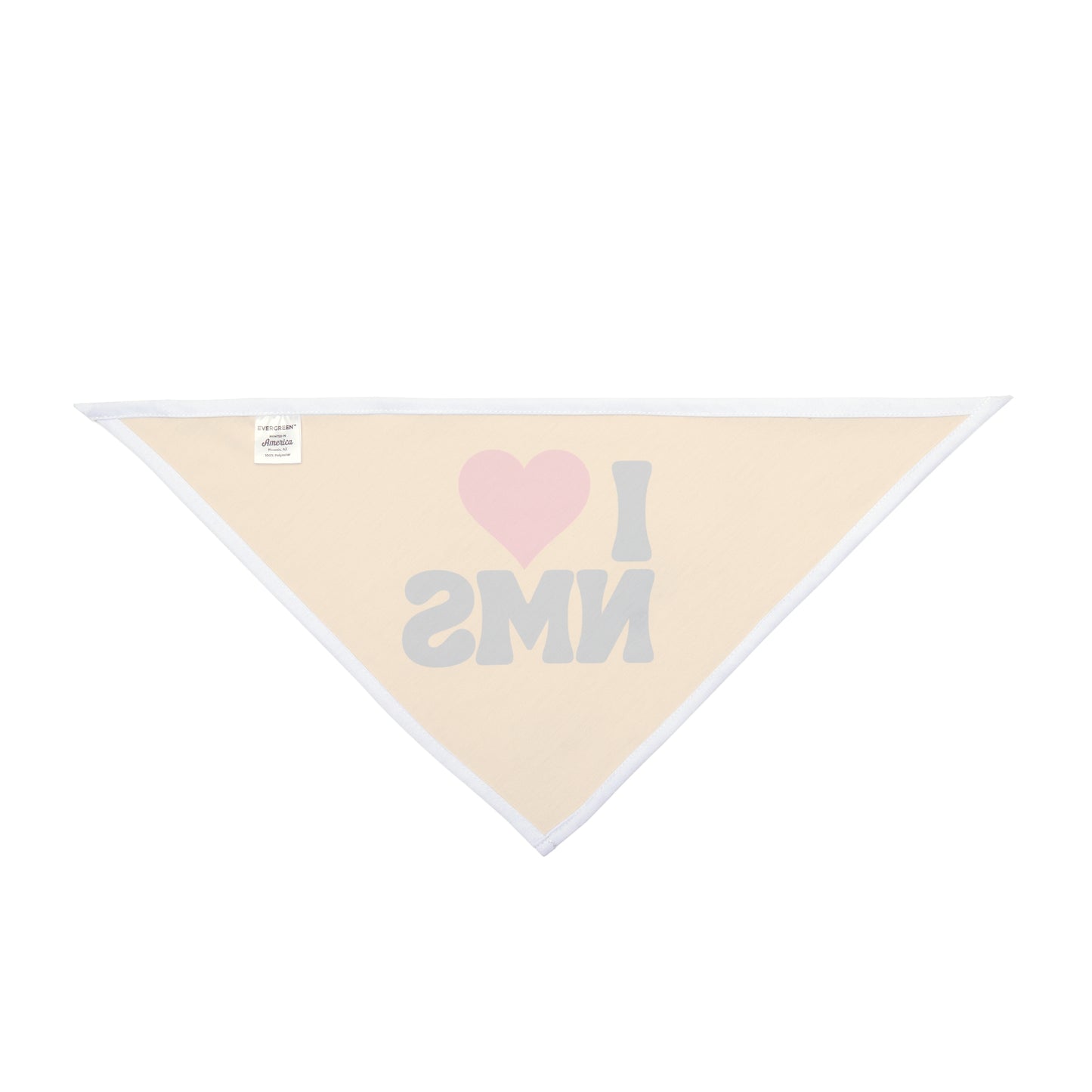 NMS I LOVE NMS Yellow Pet Bandana, Dog Adopt Me Bandana, Dog customizable bandana, Dog Collar Bandana, Adopt Me Bandana