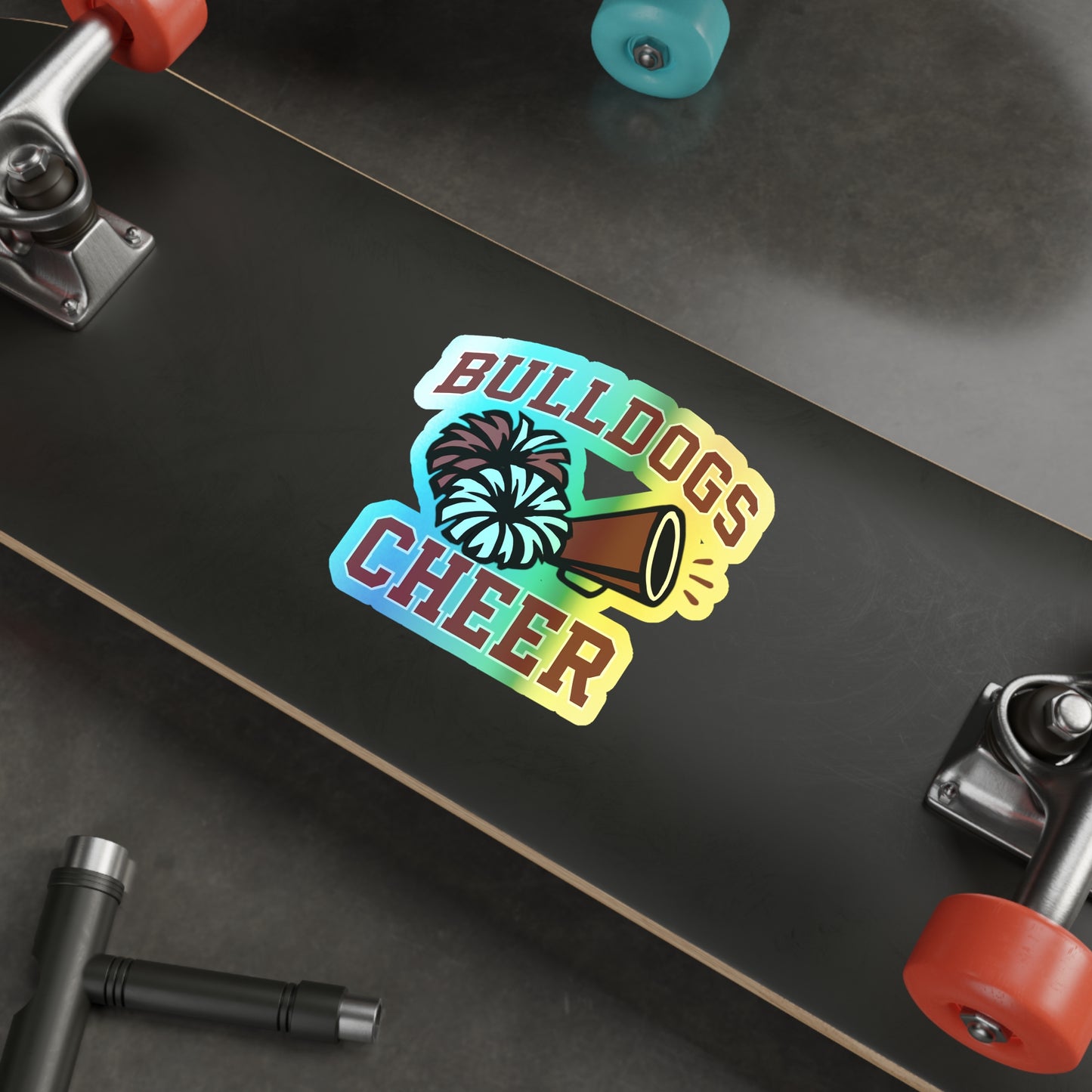 Bulldogs Holographic Die-cut Stickers