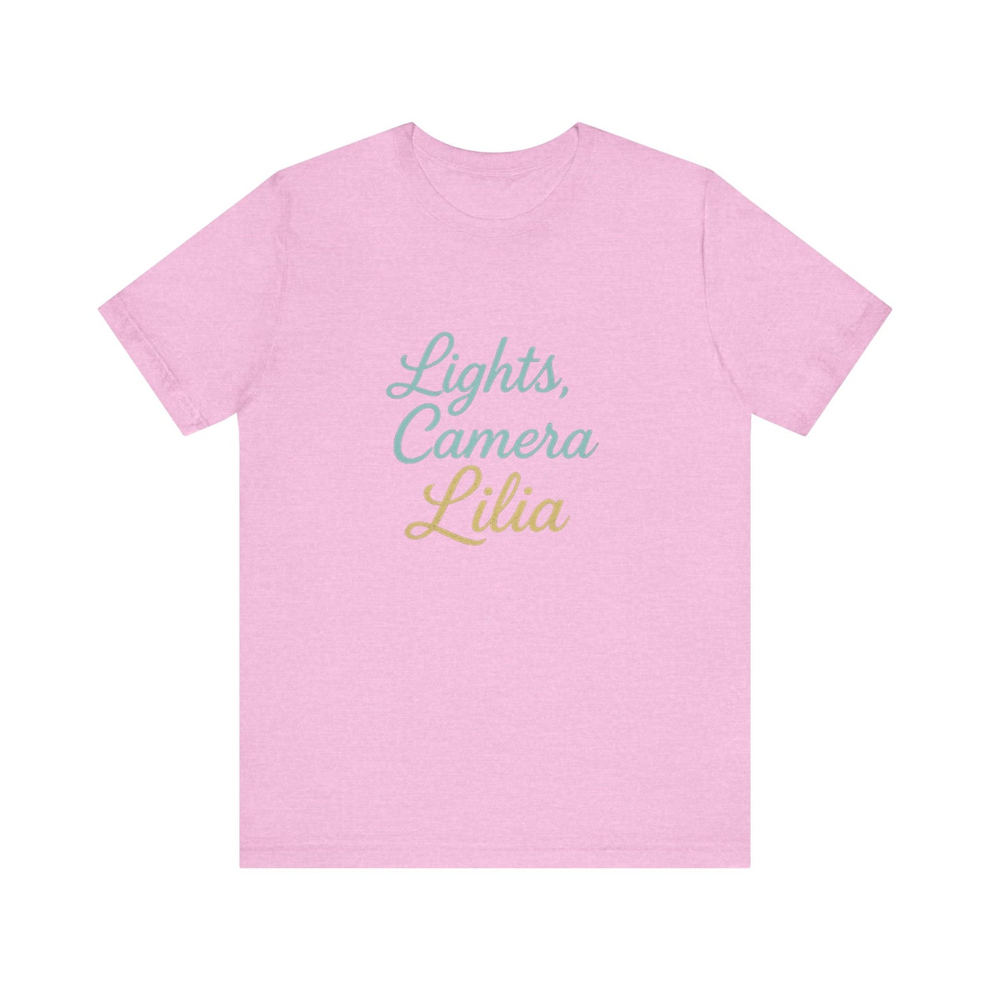 Lights, Camera, Action Unisex Tee for Movie Lovers, Birthday Gift, Casual Wear, Party Essential, Star-Themed Celebration