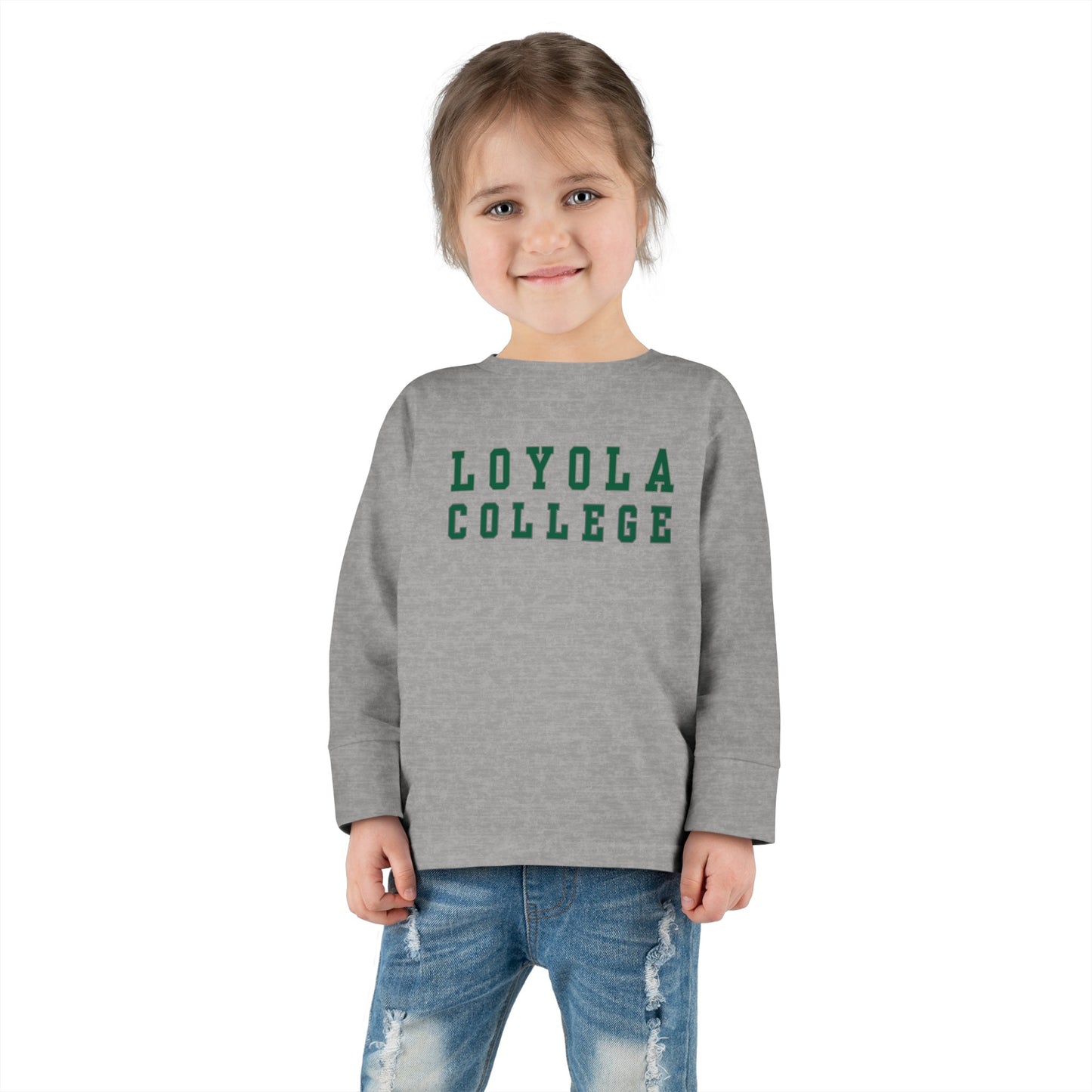 Loyola College "Vintage" Kids Long Sleeve Tee T-shirt, Gift for Loyola Alumni, Gift for Loyola Student, Go Greyhounds