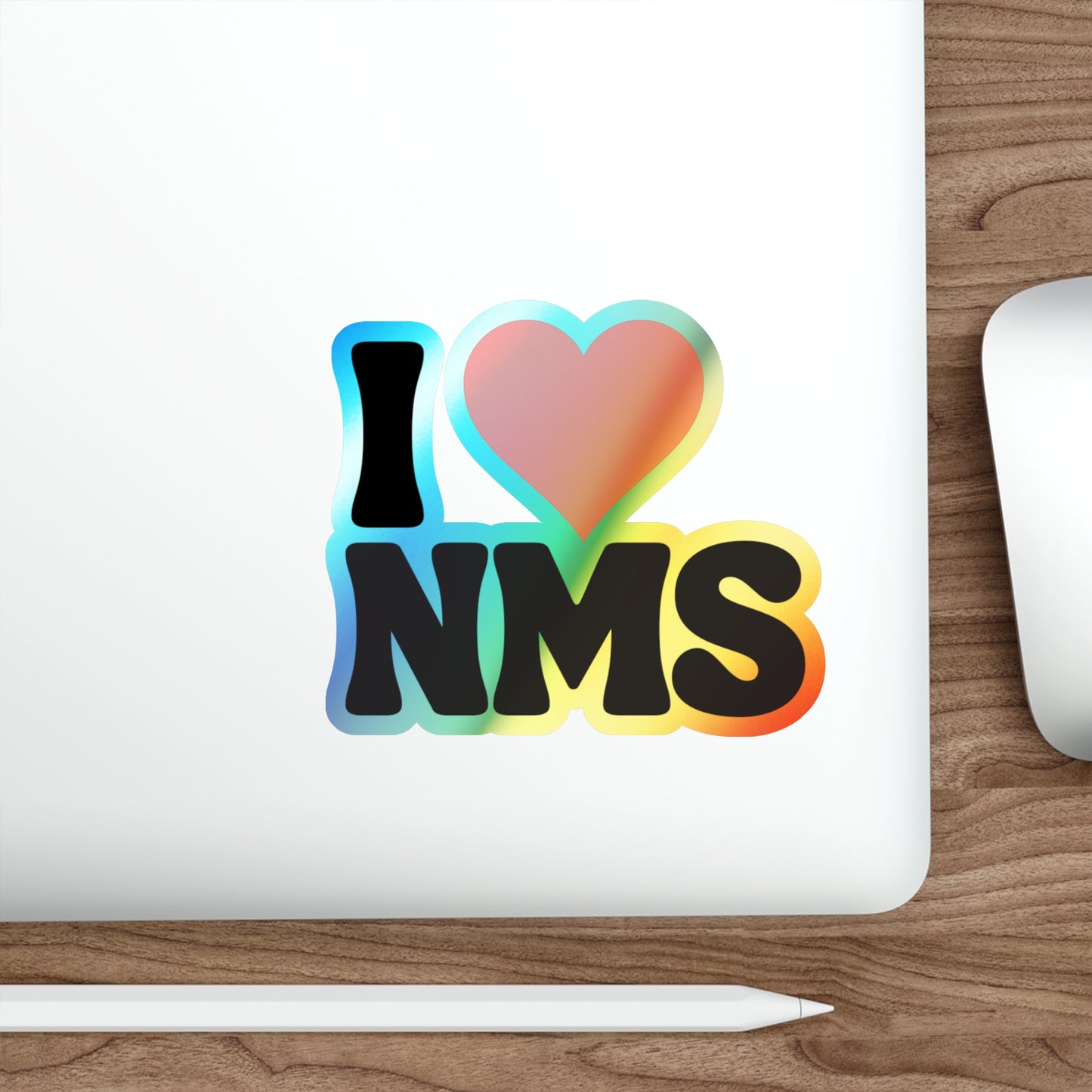 I love NMS customizable Holographic Die-cut Stickers, School Spirit Stickers, Water Bottle Stickers, Customize your own