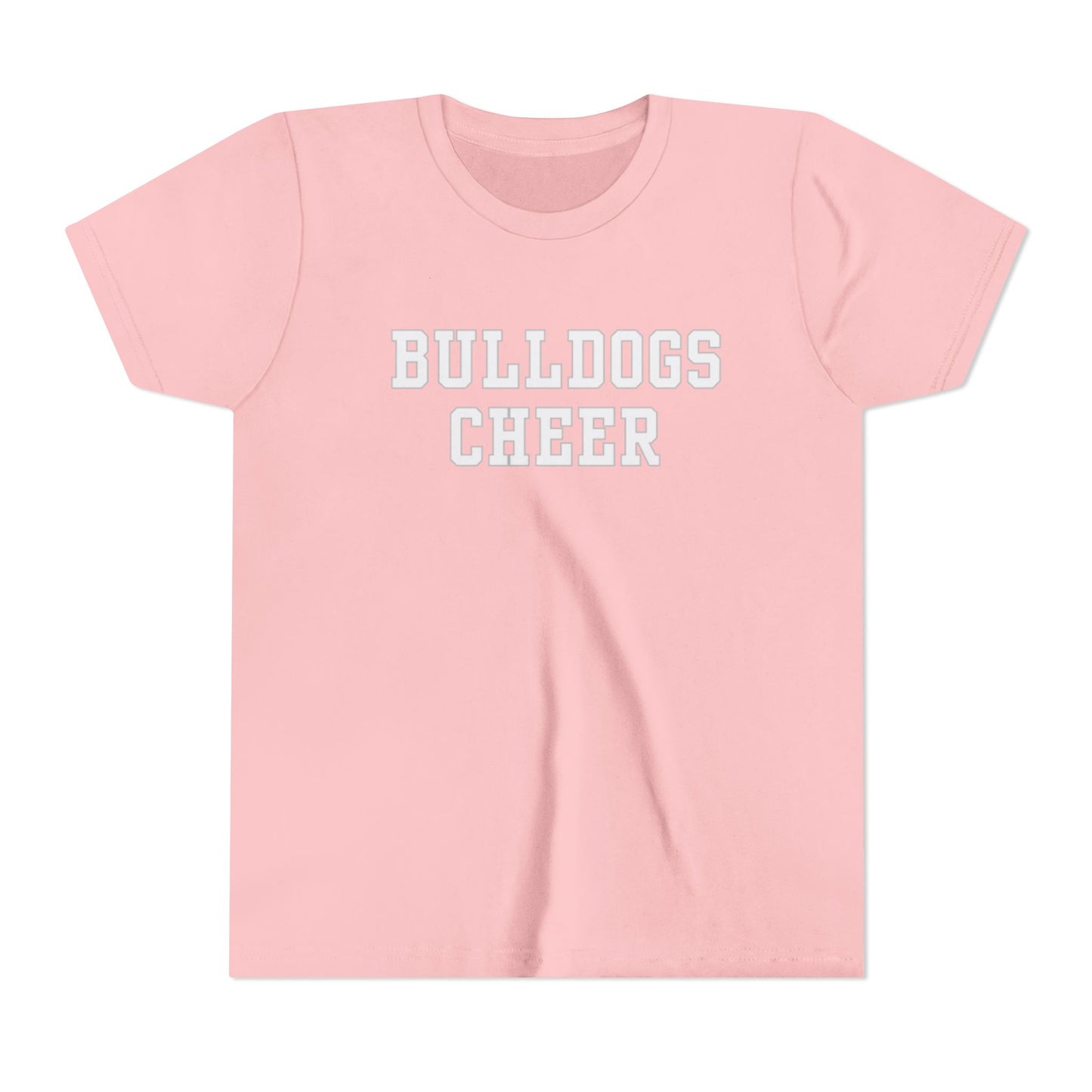 Bulldogs Cheer Kids Cheerleader Shirt, Cheer shirt for cheerleader, Kids Cheer Merch, Kids Cheer,Youth Short Sleeve Tee