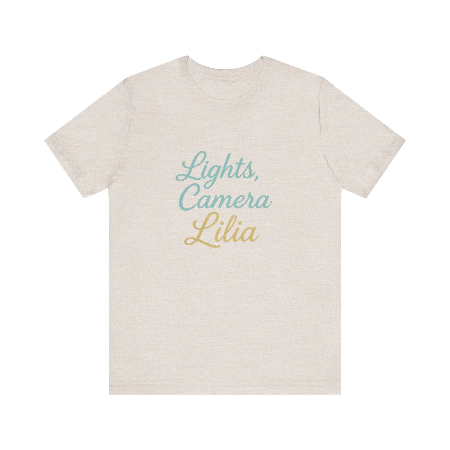 Lights, Camera, Action Unisex Tee for Movie Lovers, Birthday Gift, Casual Wear, Party Essential, Star-Themed Celebration
