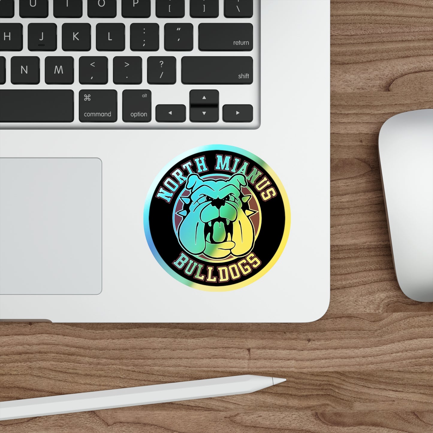 Bulldogs Holographic Die-cut Stickers