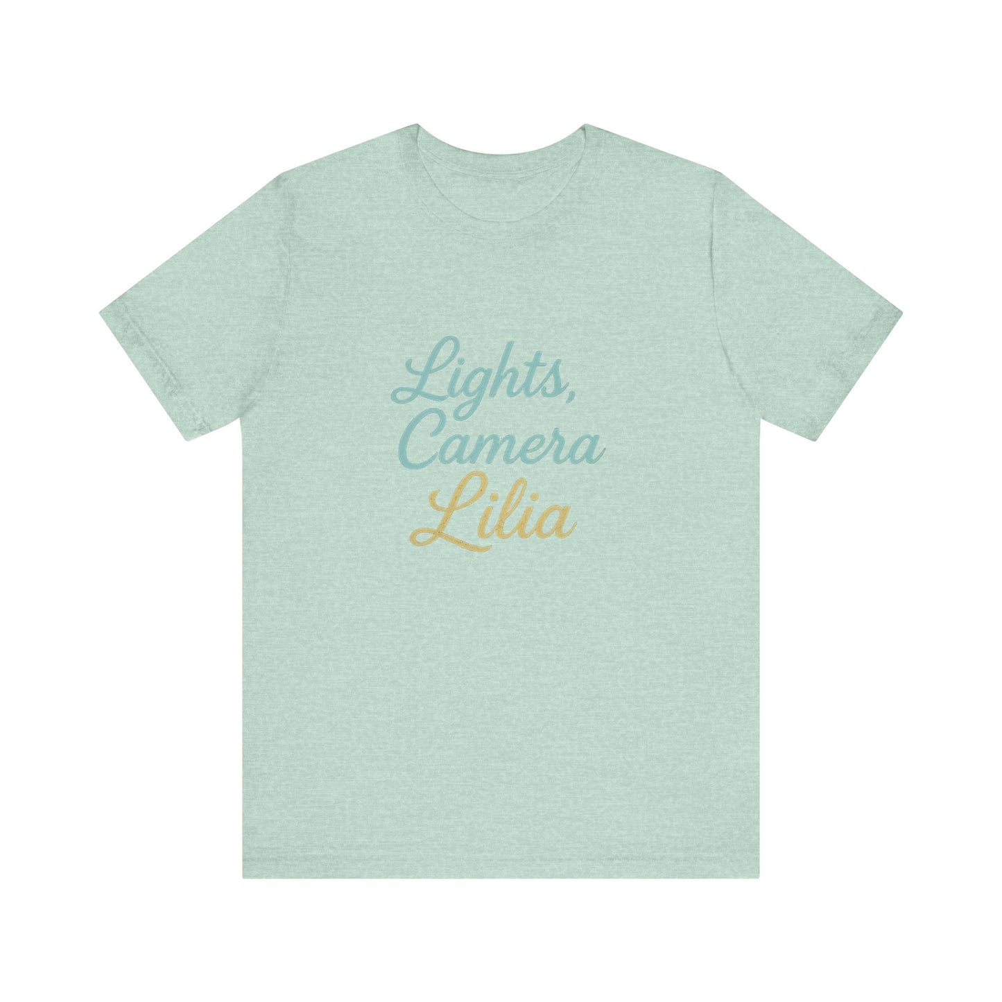 Lights, Camera, Action Unisex Tee for Movie Lovers, Birthday Gift, Casual Wear, Party Essential, Star-Themed Celebration