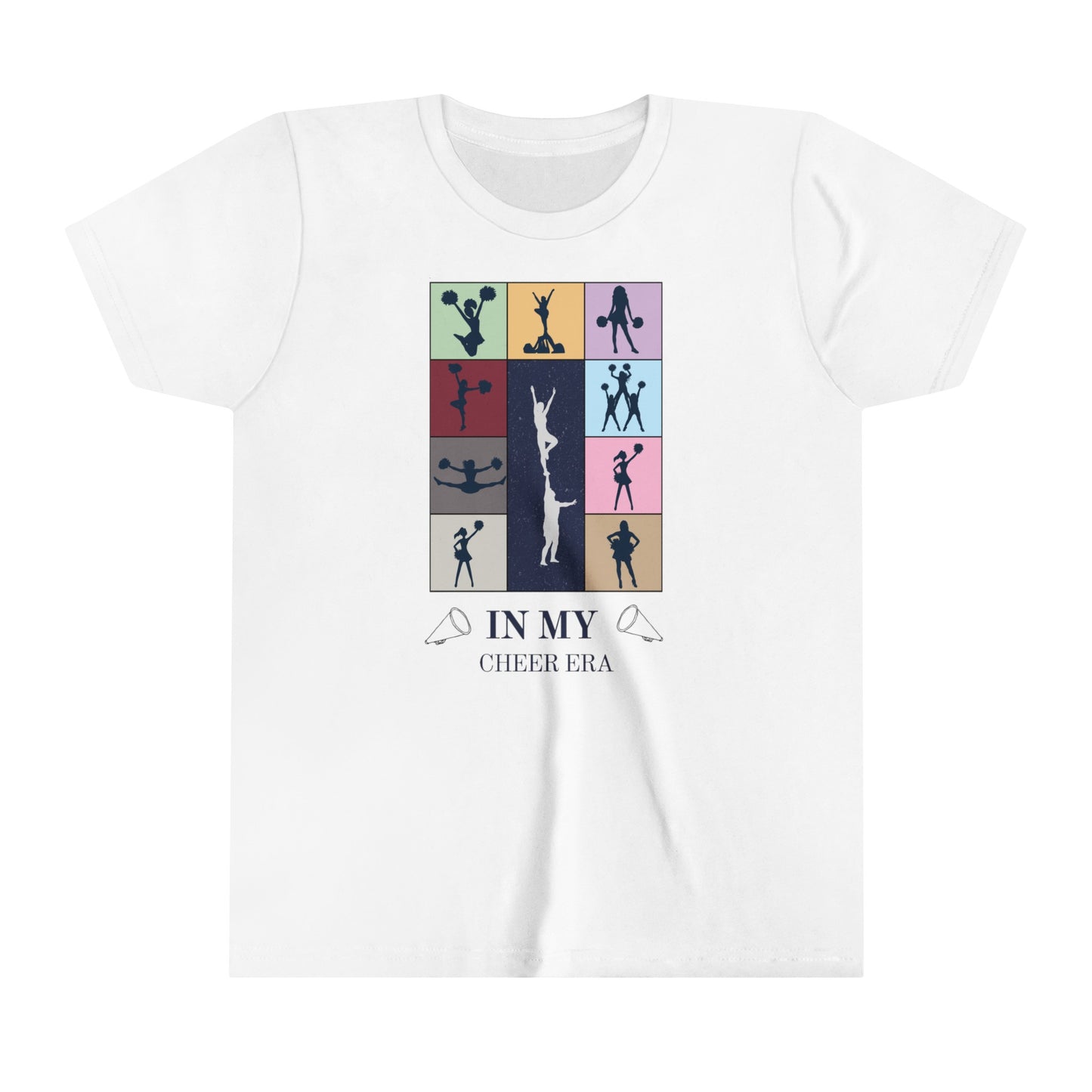 In My Cheer Era Kids Shirt, Cheer gift, Gift for cheerleader, Swiftie cheerleader, Youth Short Sleeve Tee