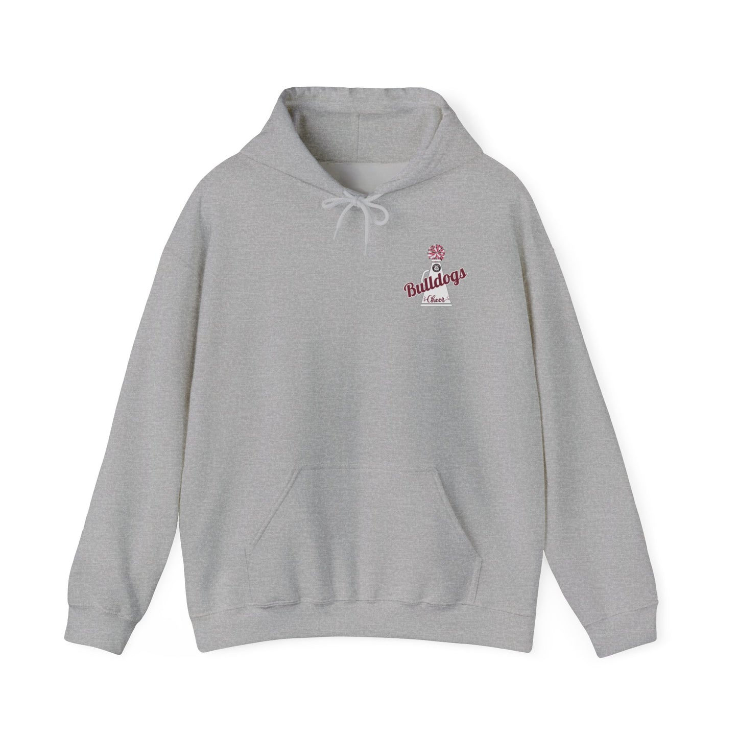 Bulldogs Cheer ADULT Cheer Mom Era Unisex Heavy Blend™ Hooded Sweatshirt