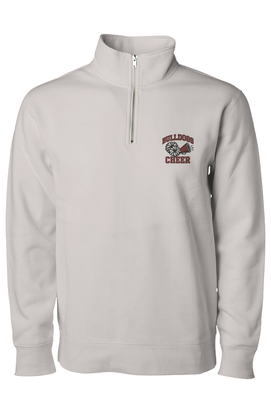 Bulldogs Cheer Midweight Quarter Zip Pullover