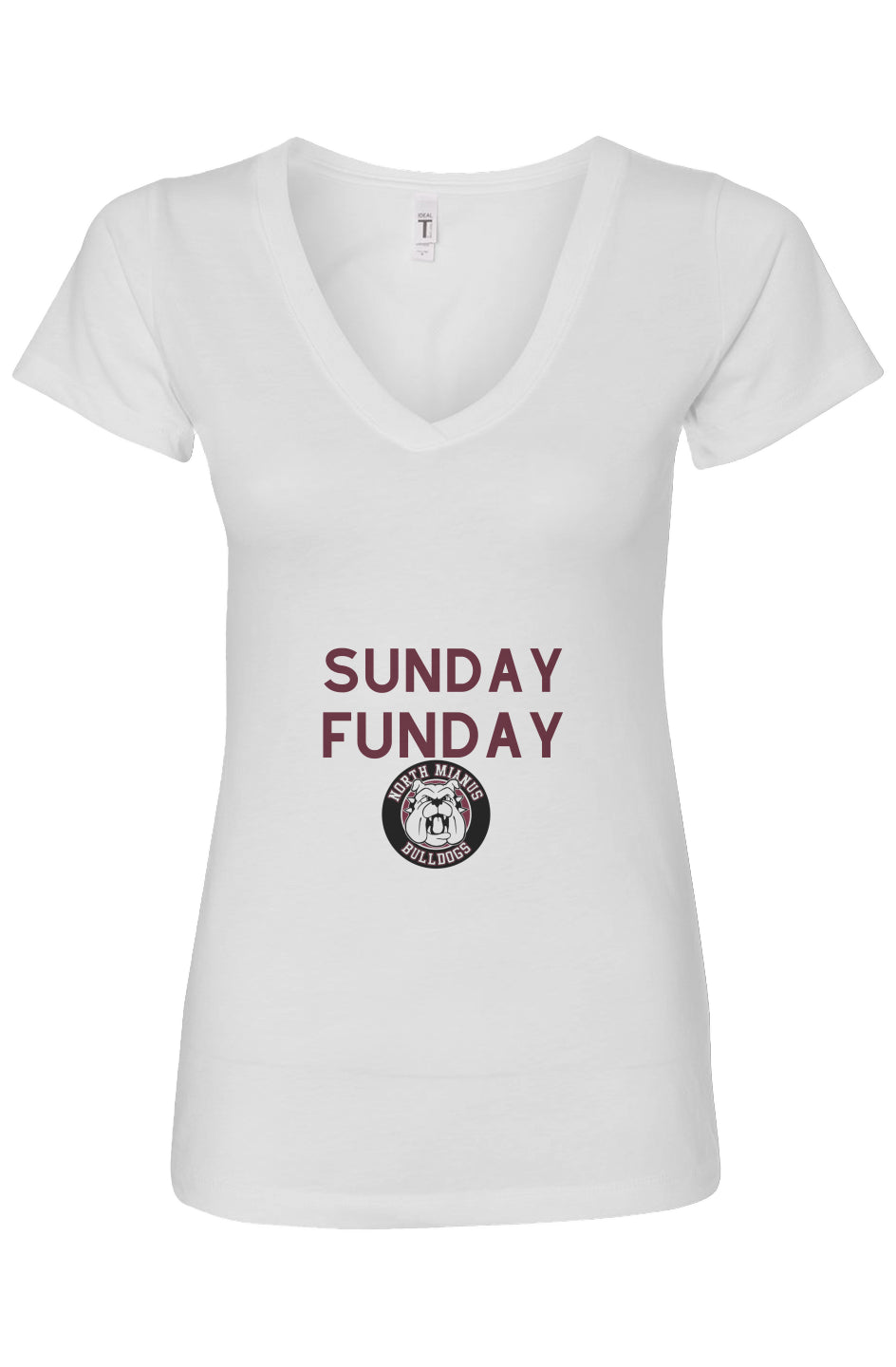 Bulldogs Sunday Funday Womens Ideal V-Neck