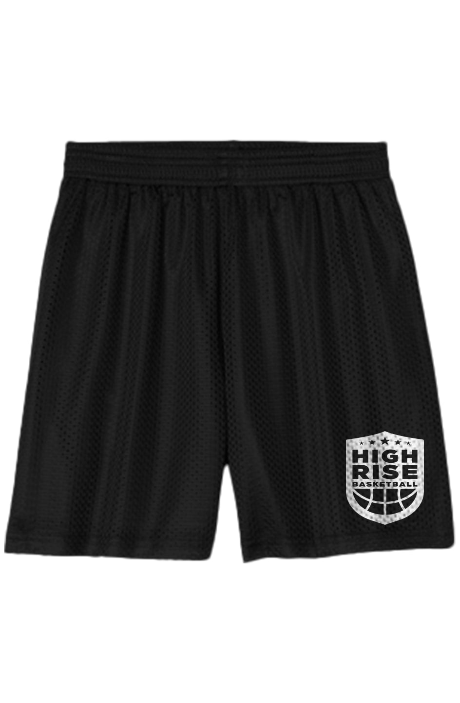 High Rise Youth Mesh Short Black