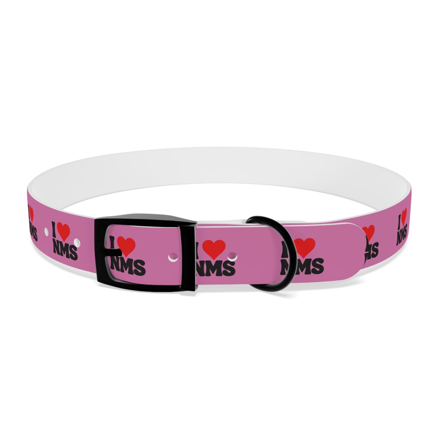 NMS I LOVE NMS Dog Collar PINK