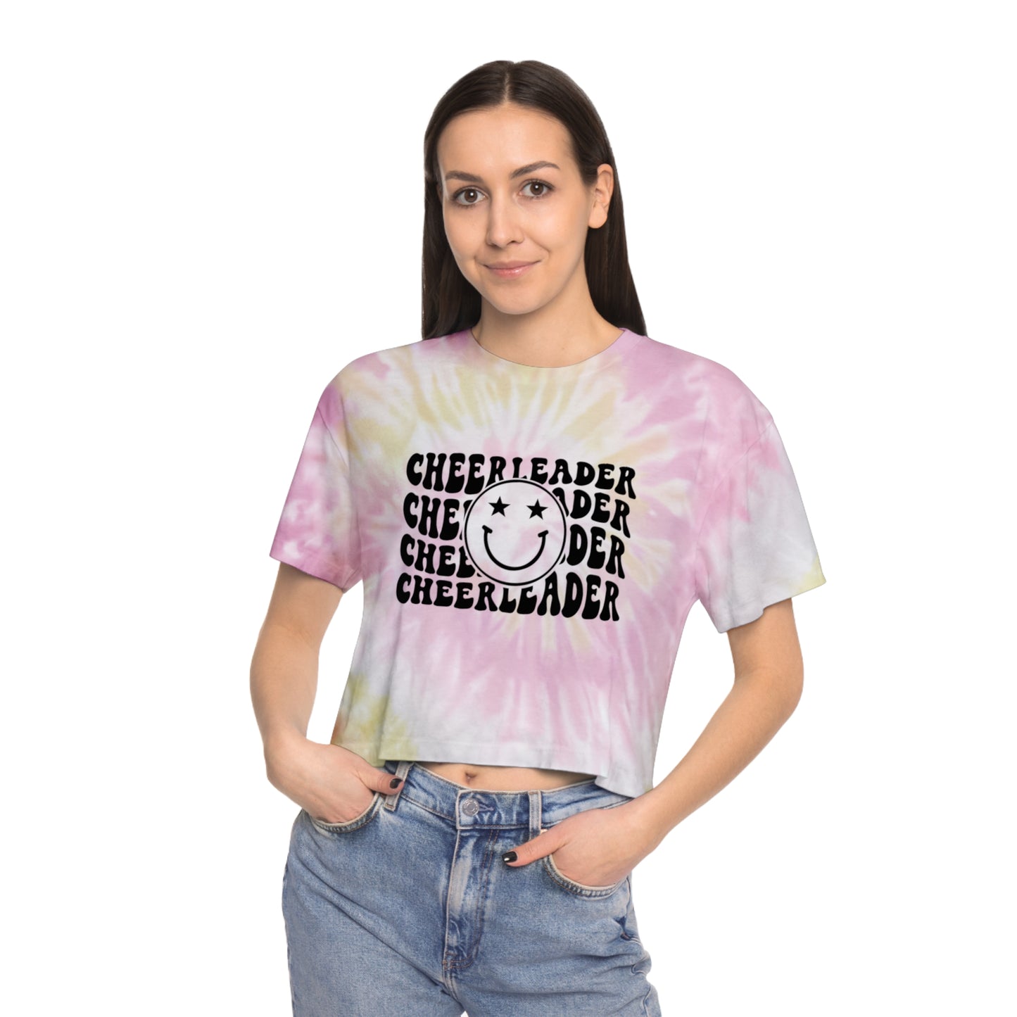 Cheerleader Women's Tie-Dye Crop Tee