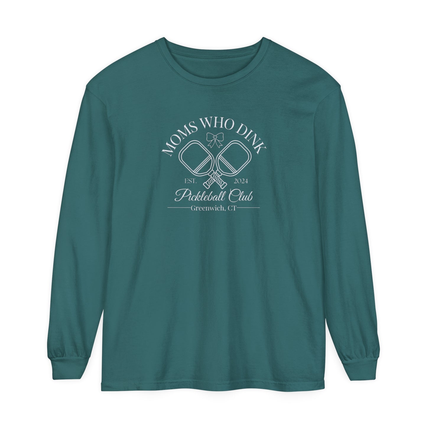Pickleball Unisex Garment-dyed Long Sleeve T-Shirt