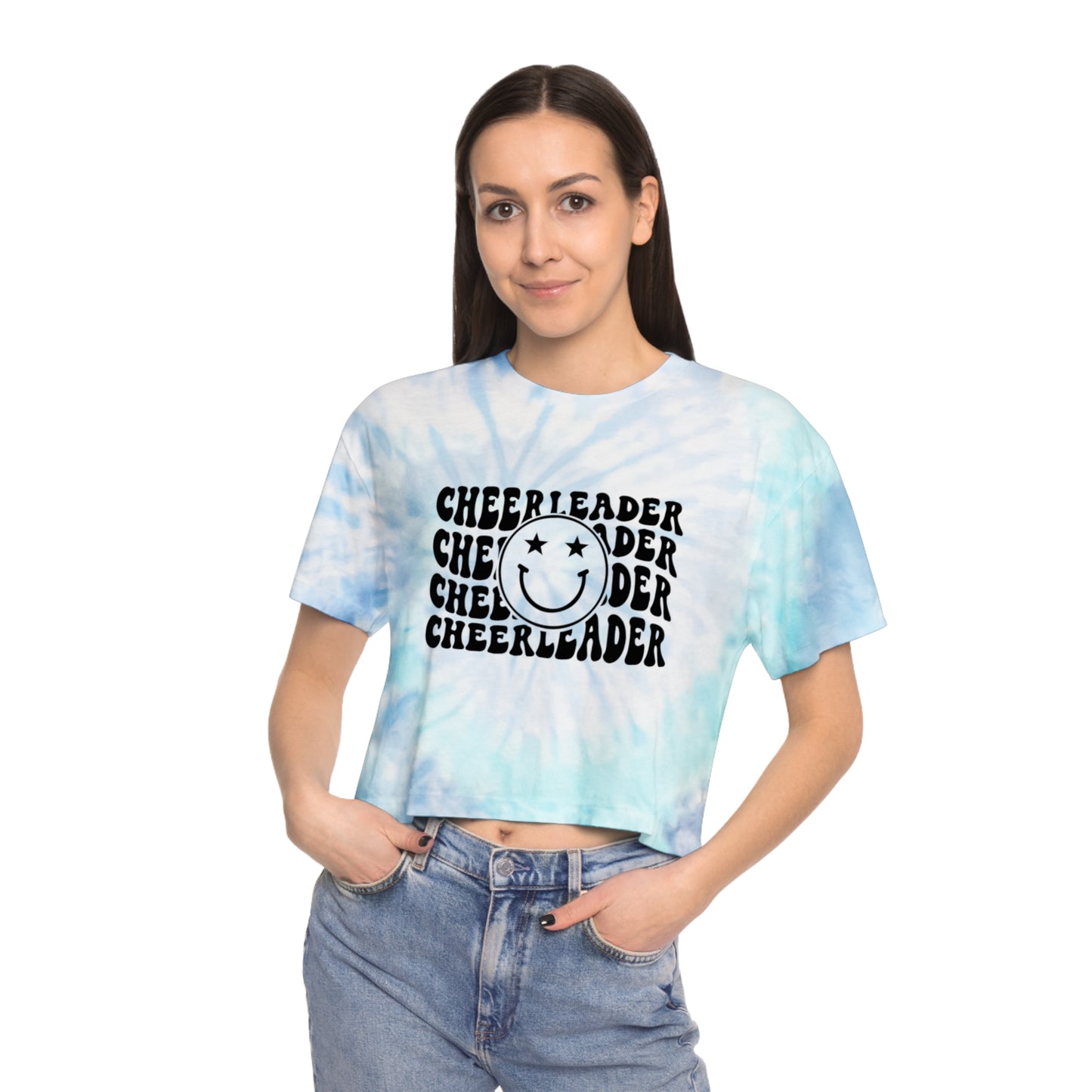 Cheerleader Women's Tie-Dye Crop Tee