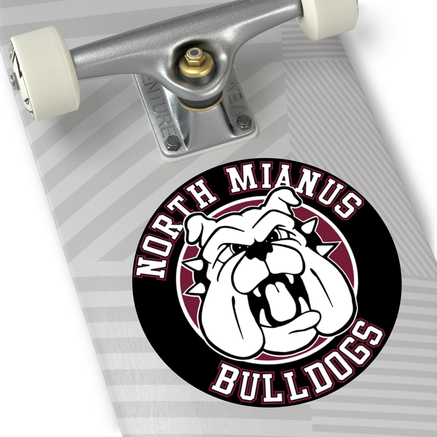 Bulldogs Circle Sticker Various Sizes