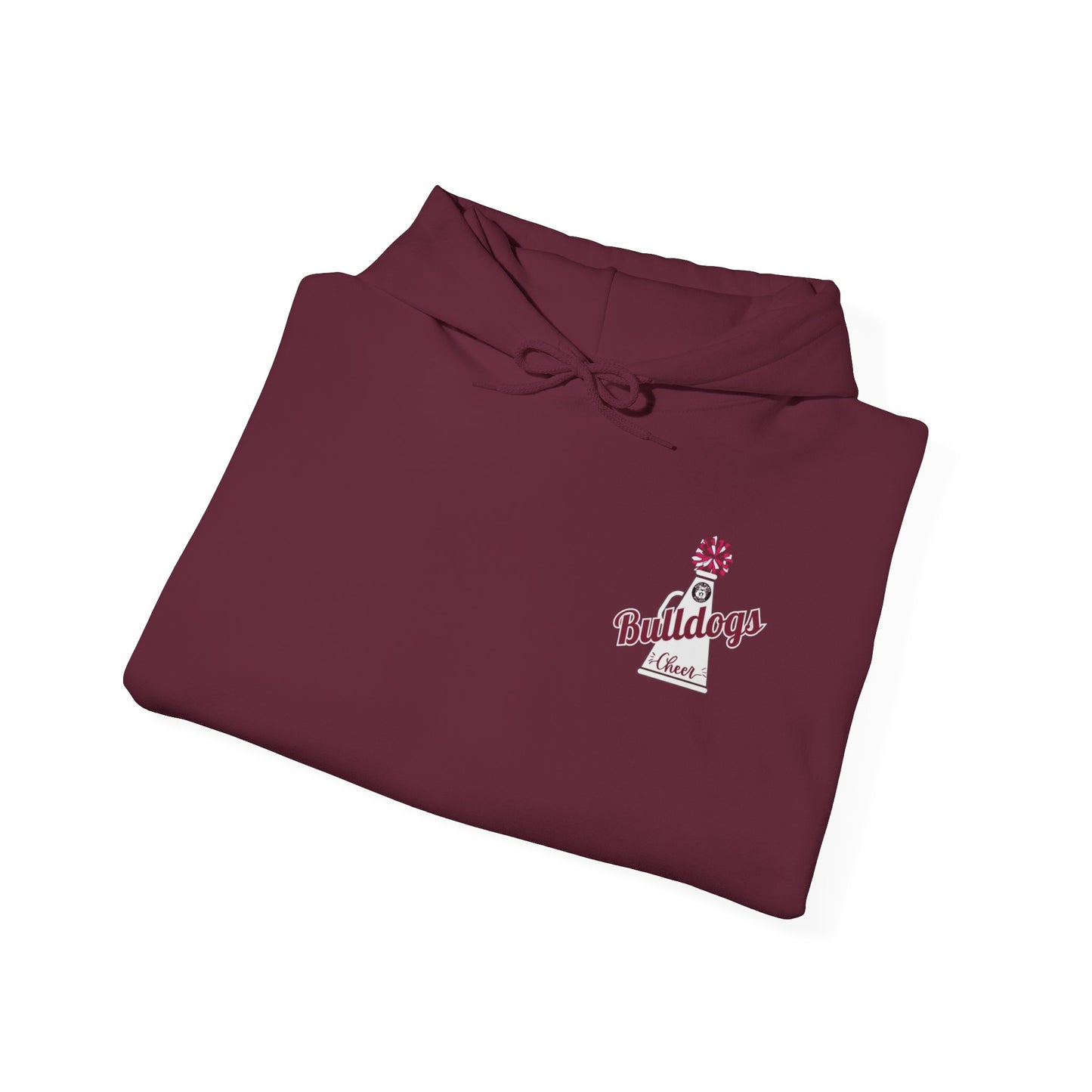 Bulldogs Cheer ADULT Cheer Mom Era Unisex Heavy Blend™ Hooded Sweatshirt