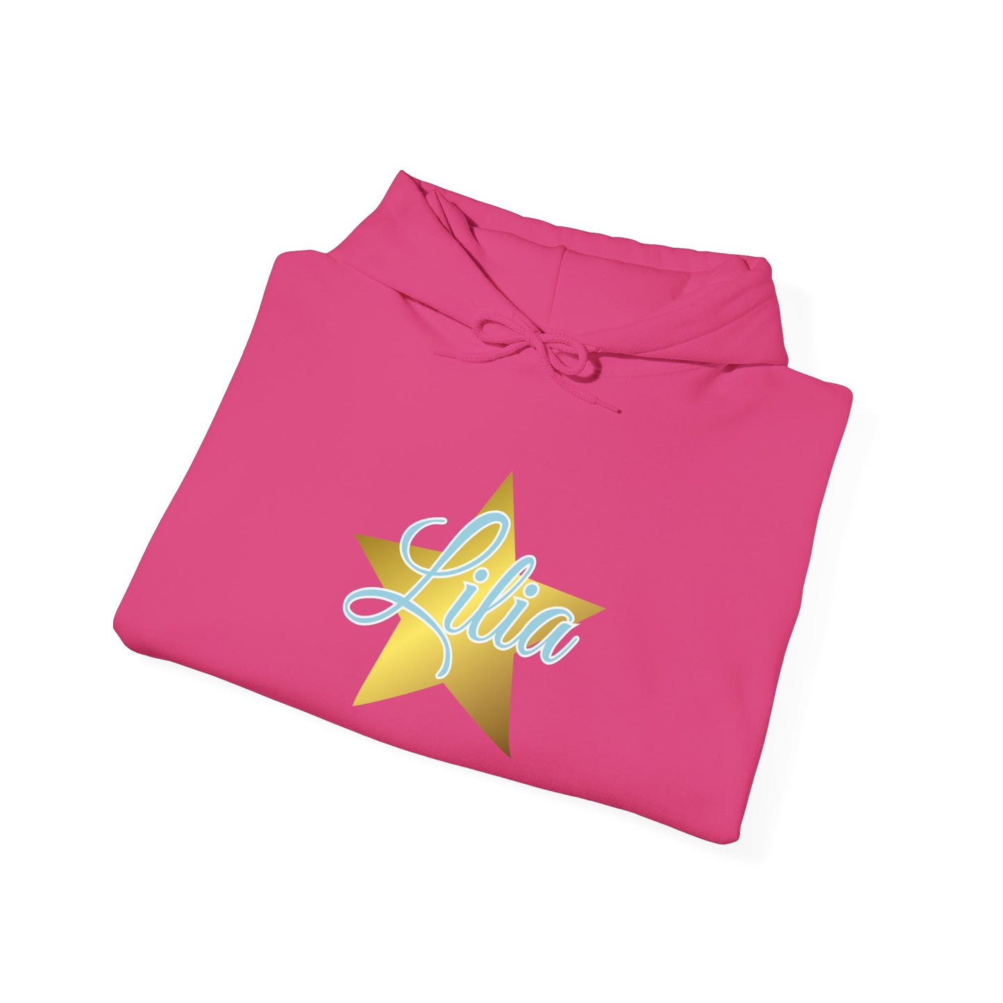Golden Star Personalized Hoodie, Unisex Pullover Sweatshirt, Custom Gift for Her, Cozy Wardrobe Essential, Birthday Gift