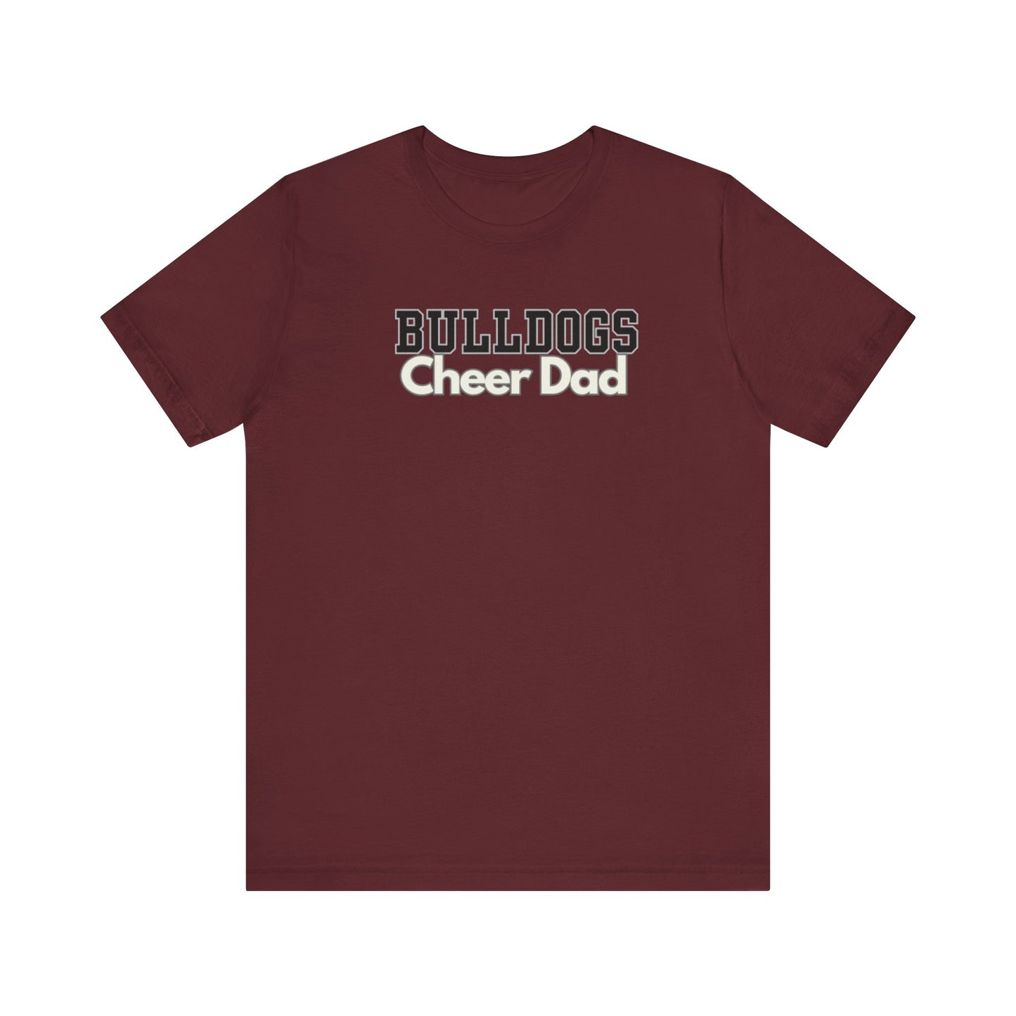 Bulldogs Cheer Unisex Jersey Short Sleeve Tee