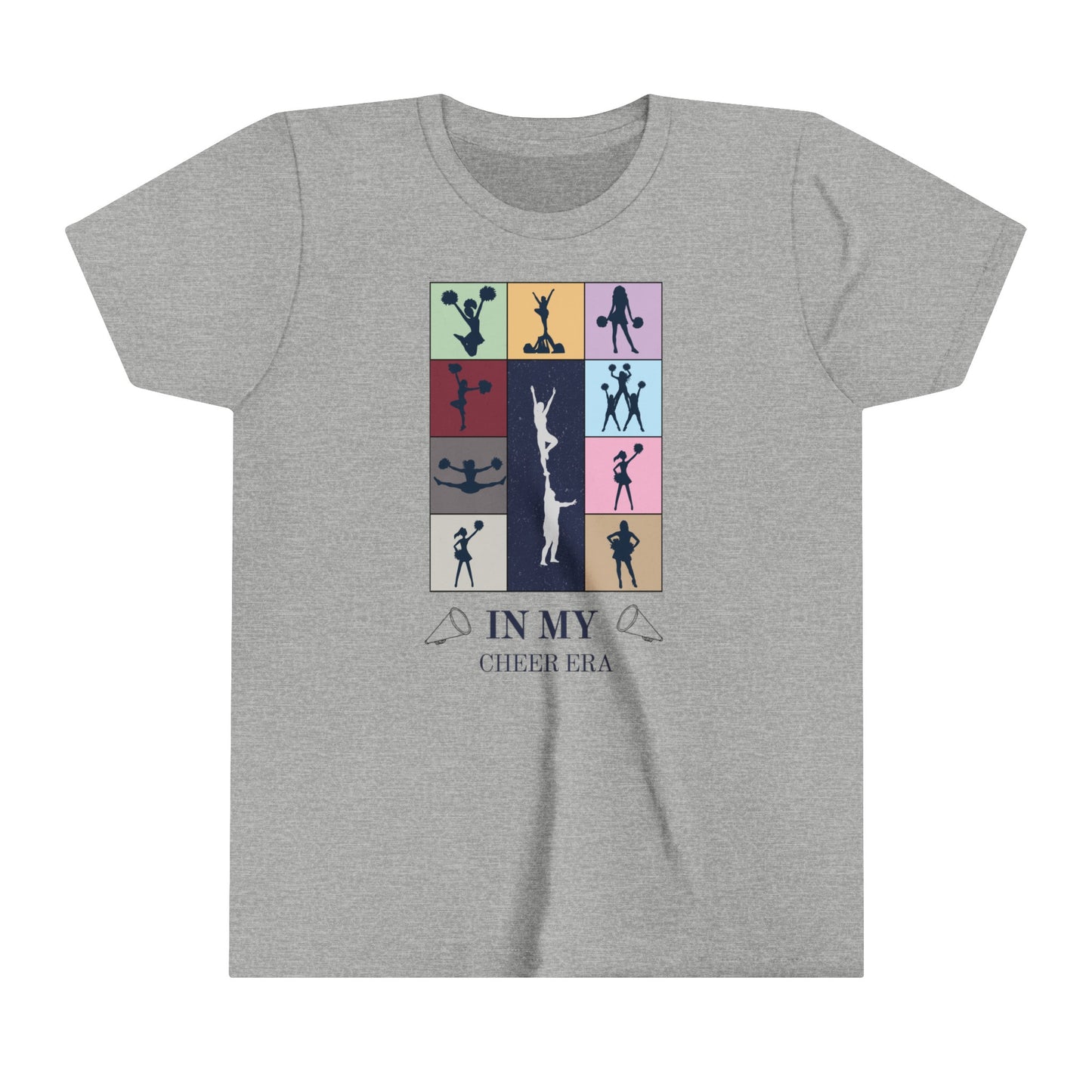 In My Cheer Era Kids Shirt, Cheer gift, Gift for cheerleader, Swiftie cheerleader, Youth Short Sleeve Tee