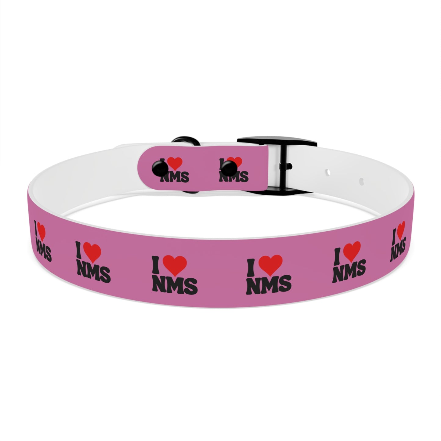 NMS I LOVE NMS Dog Collar PINK