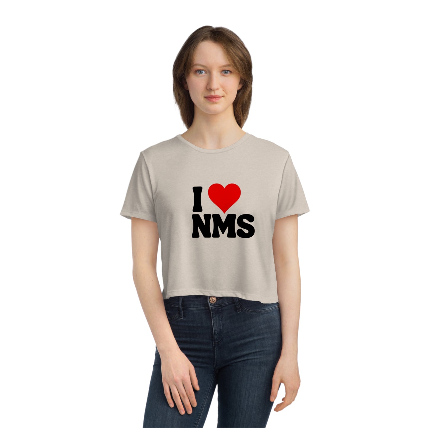 NMS I LOVE NMS crop top, WOmen's Flowy TEE